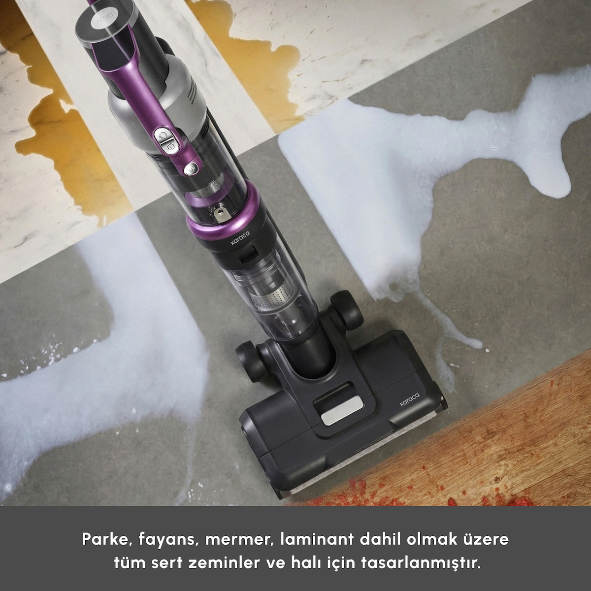 Karaca Aquaclean X10 3 in 1 Islak ve Kuru Kablosuz Dikey Süpürge