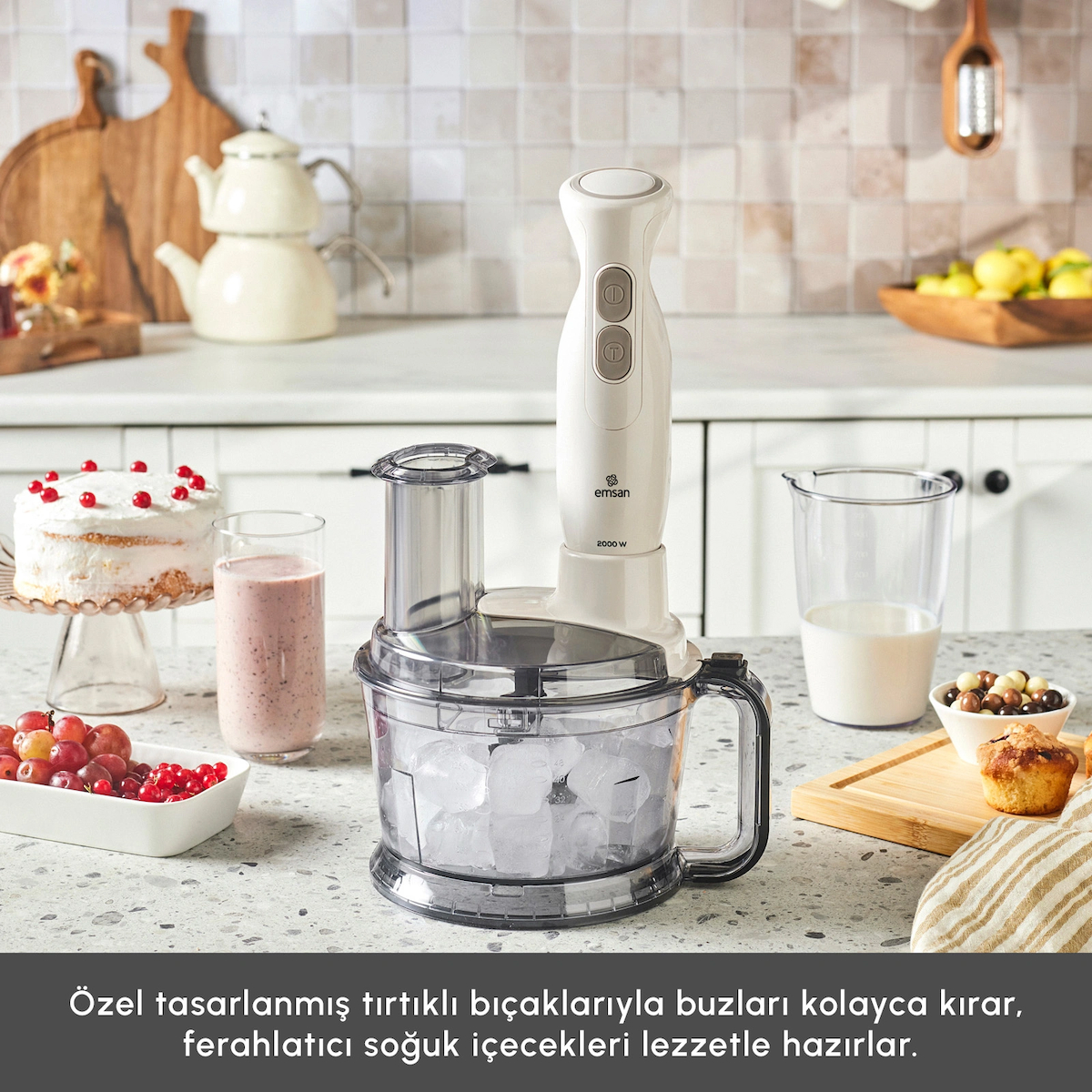 Emsan Pro Multimax 6 in 1 Çok Amaçlı Mutfak Robotu İconic Beige