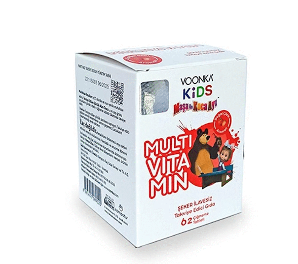 Voonka Kids Maşa Ve Koca Ayı Multivitamin 62 Çiğneme Tableti