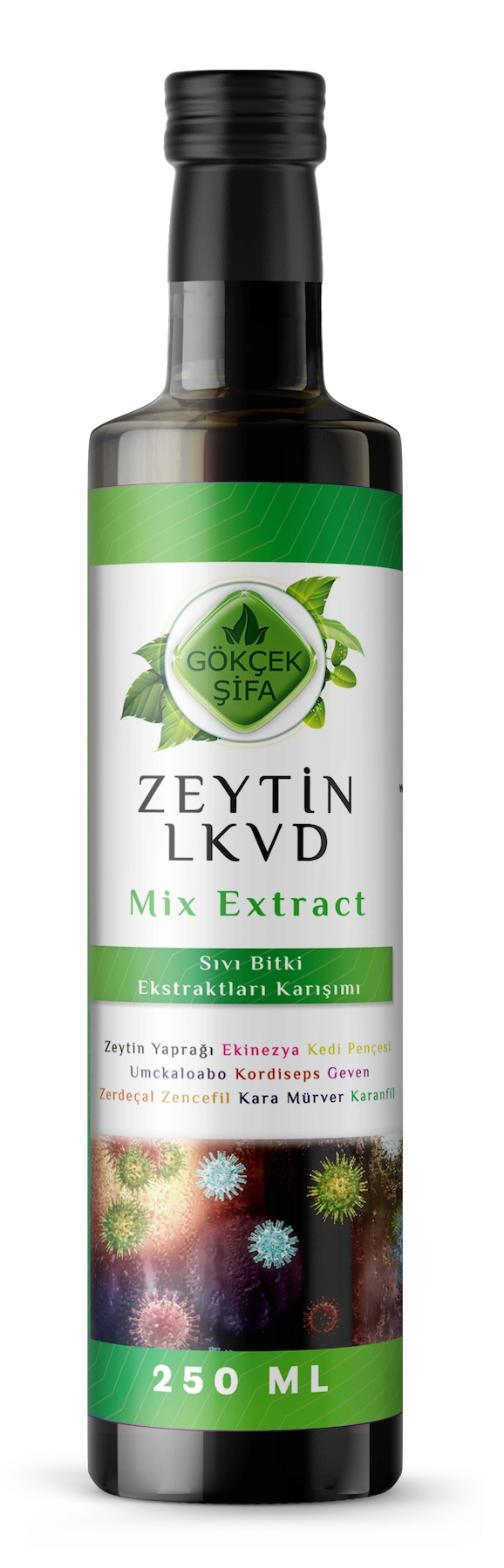 Zeytin Lkvd Mix Extract (OLİVE LKVD MİX EXTRACT) 250 Ml.