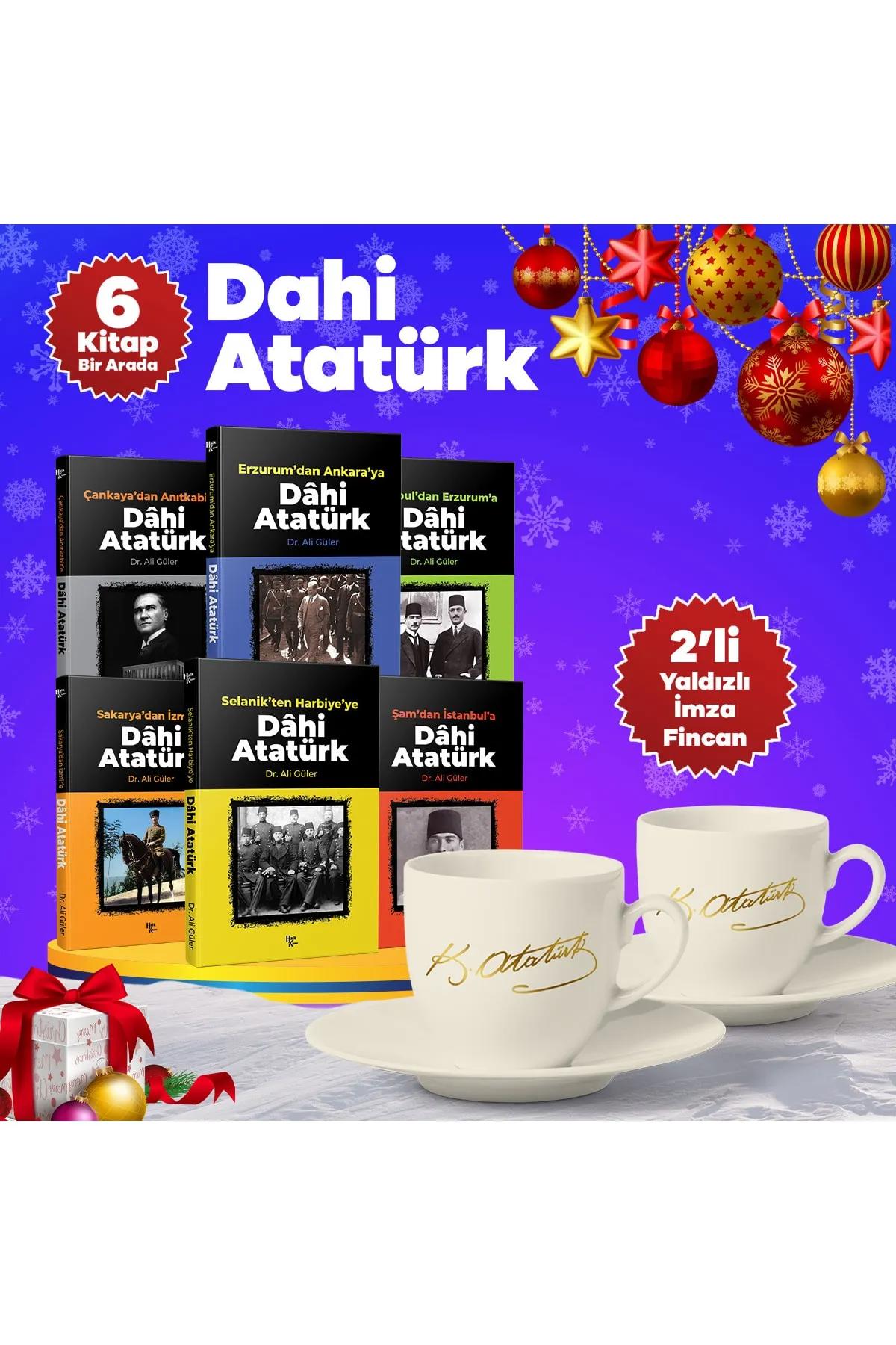 Yılbaşı Dahi Atatürk Ve Ikili Yaldızlı Imza Fincan