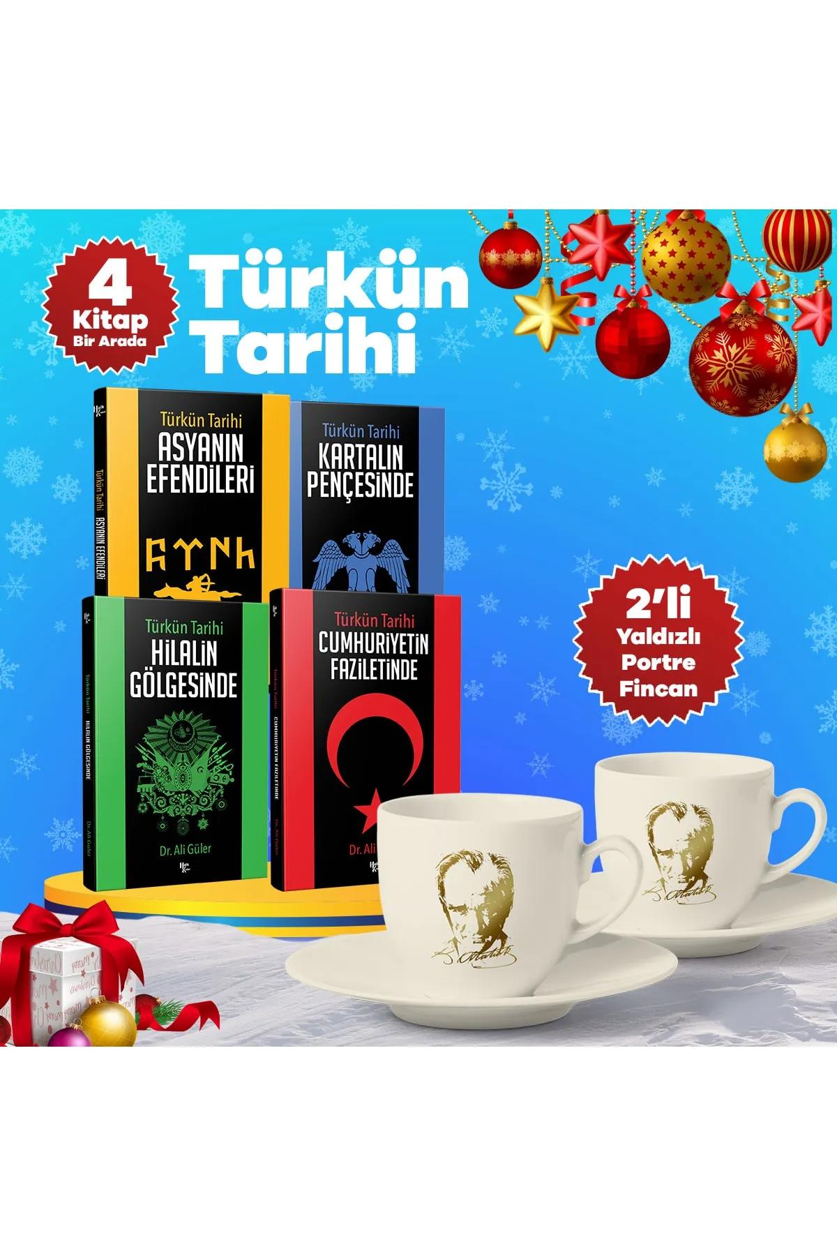 Yılbaşı Türkün Tarihi Ve Ikili Yaldızlı Portre Fincan