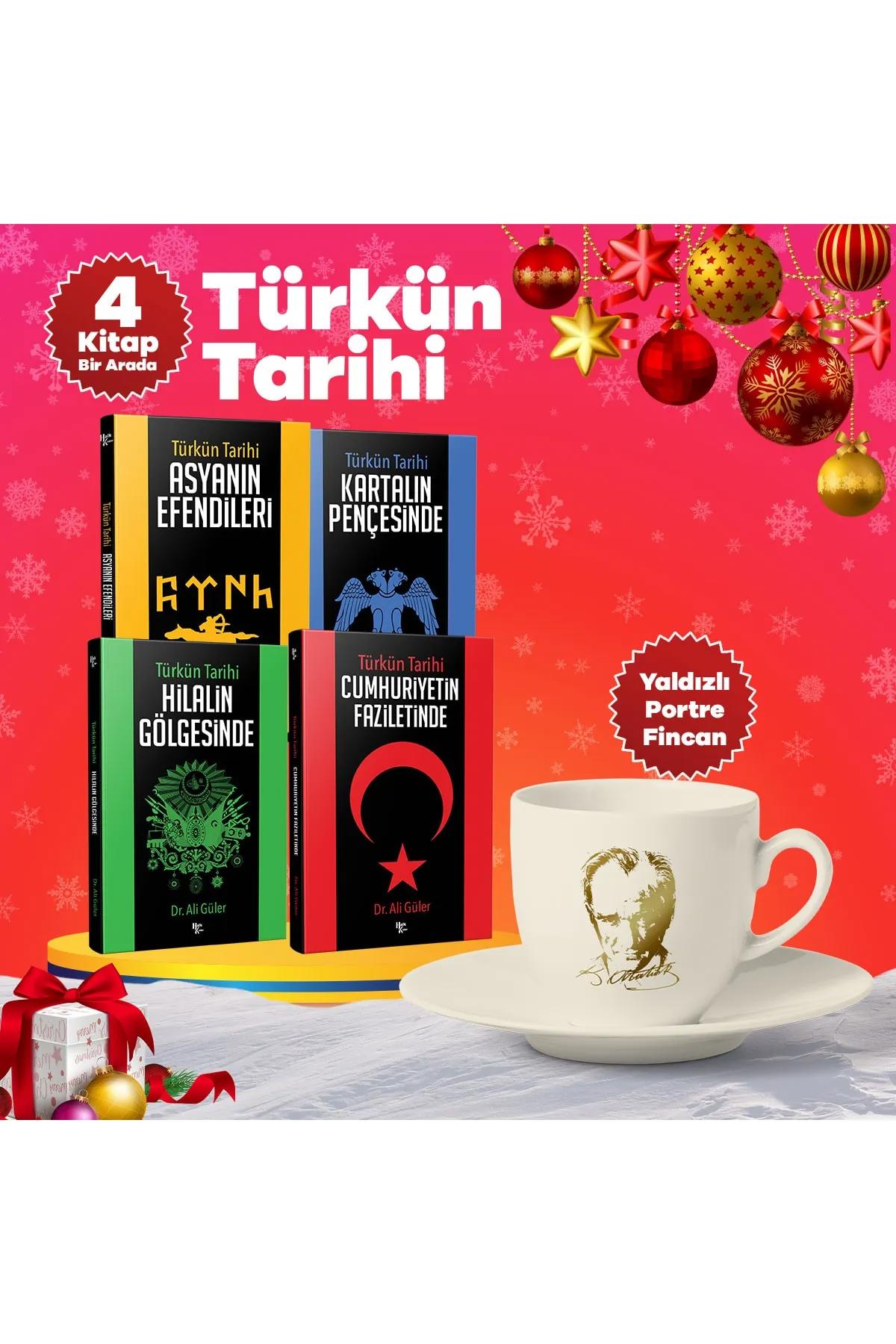 Yılbaşı Türkün Tarihi Yaldızlı Portre Fincan