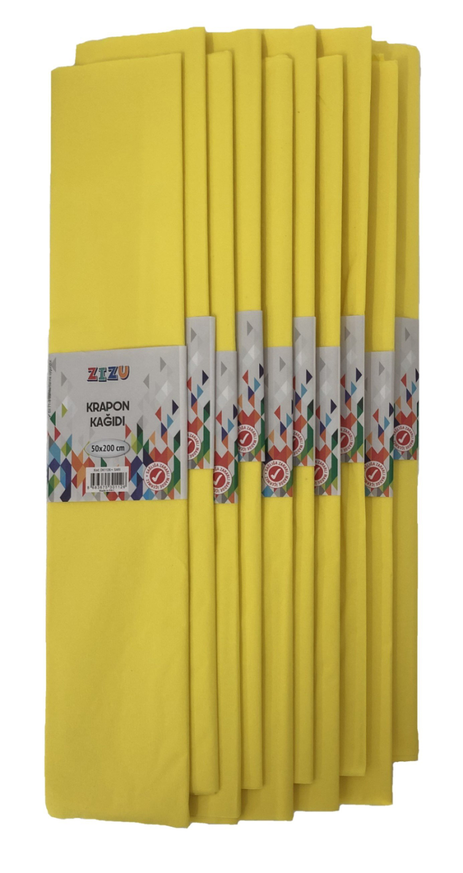 Zizu Krapon Kağıdı 50X200 10Lu Sarı