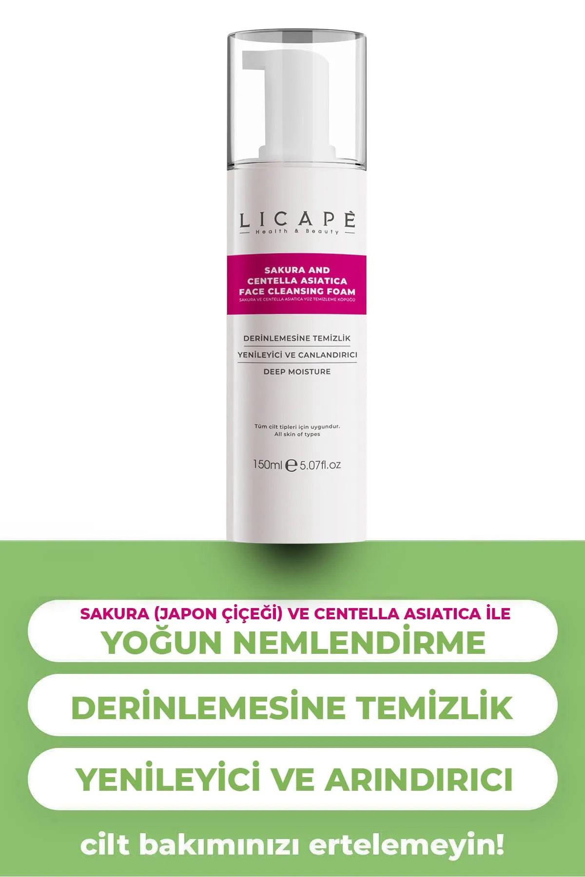 Sakura Ve Centella Asitica Yüz Temizleme Köpüğü 150ml