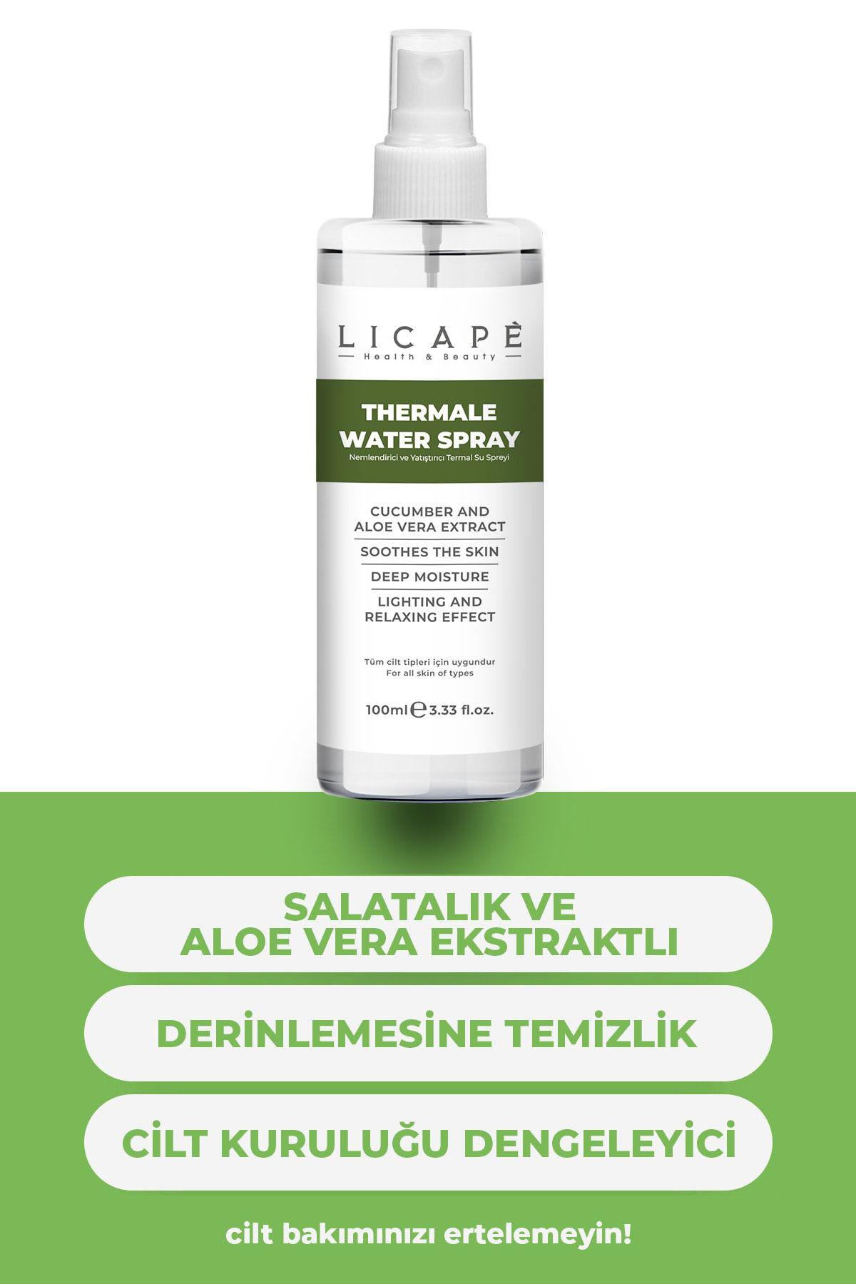 Licape Nemlendirici ve Yatıştırıcı Termal Su Spreyi 100 ml