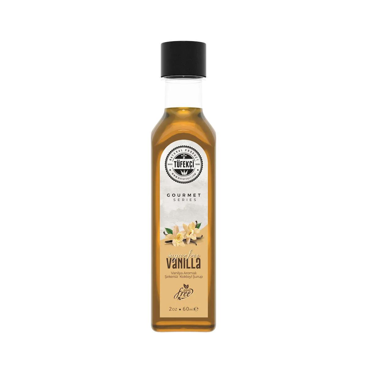 Şekersiz (SUGAR FREE) Vanilya Şurubu Yeni Yüksek Aromalı Kalorisiz Formül 60ml