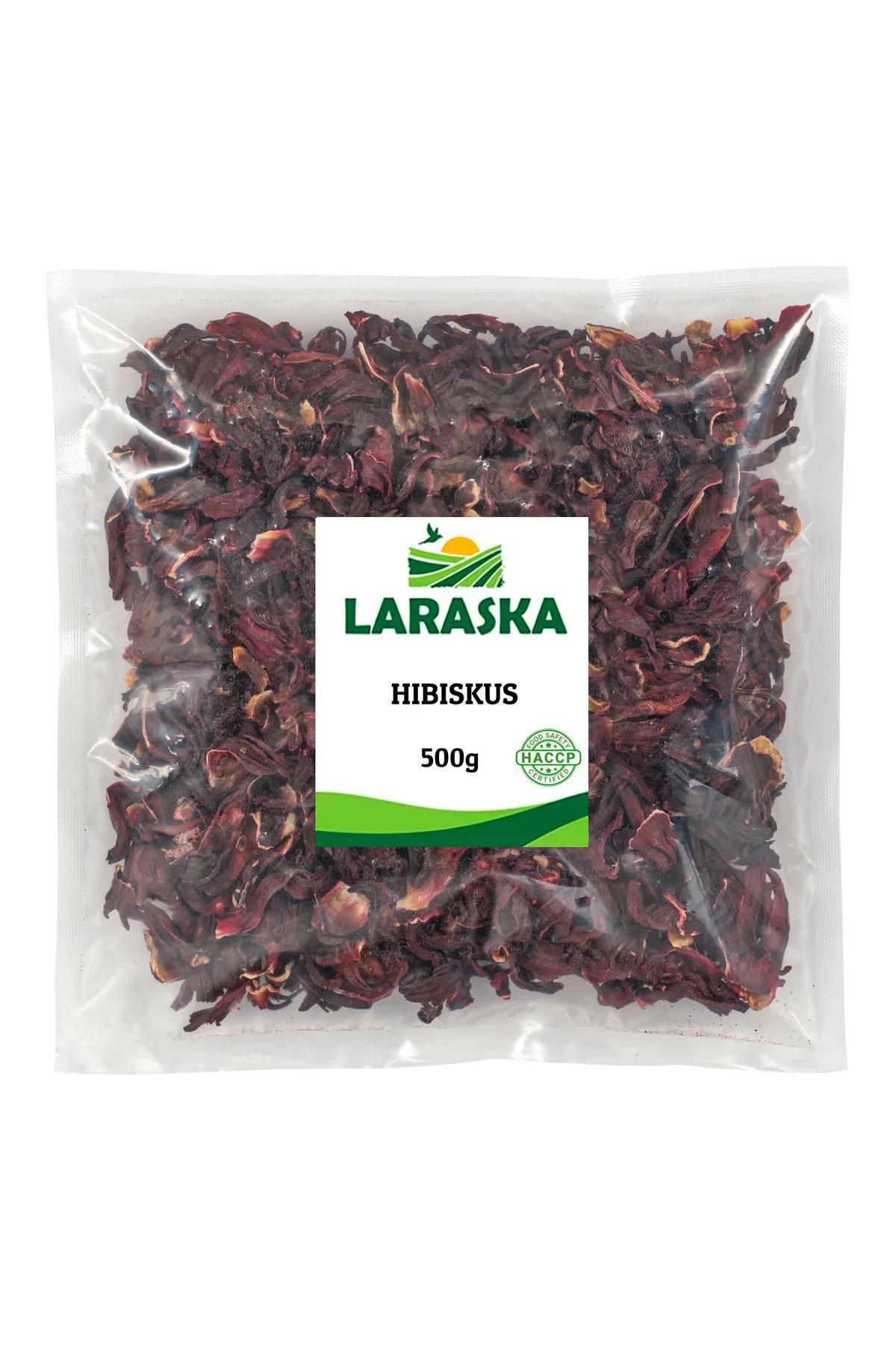 Laraska Organik Hibiskus Çayı 500g - Nar Çiçeği - Bamya Çiçeği - Hibiscus Tea Whole 500g