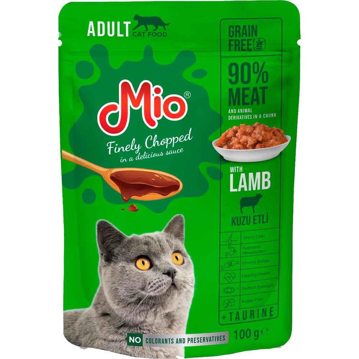 Mio Kedi Yaş Mama Kuzu Etli 100 Gr