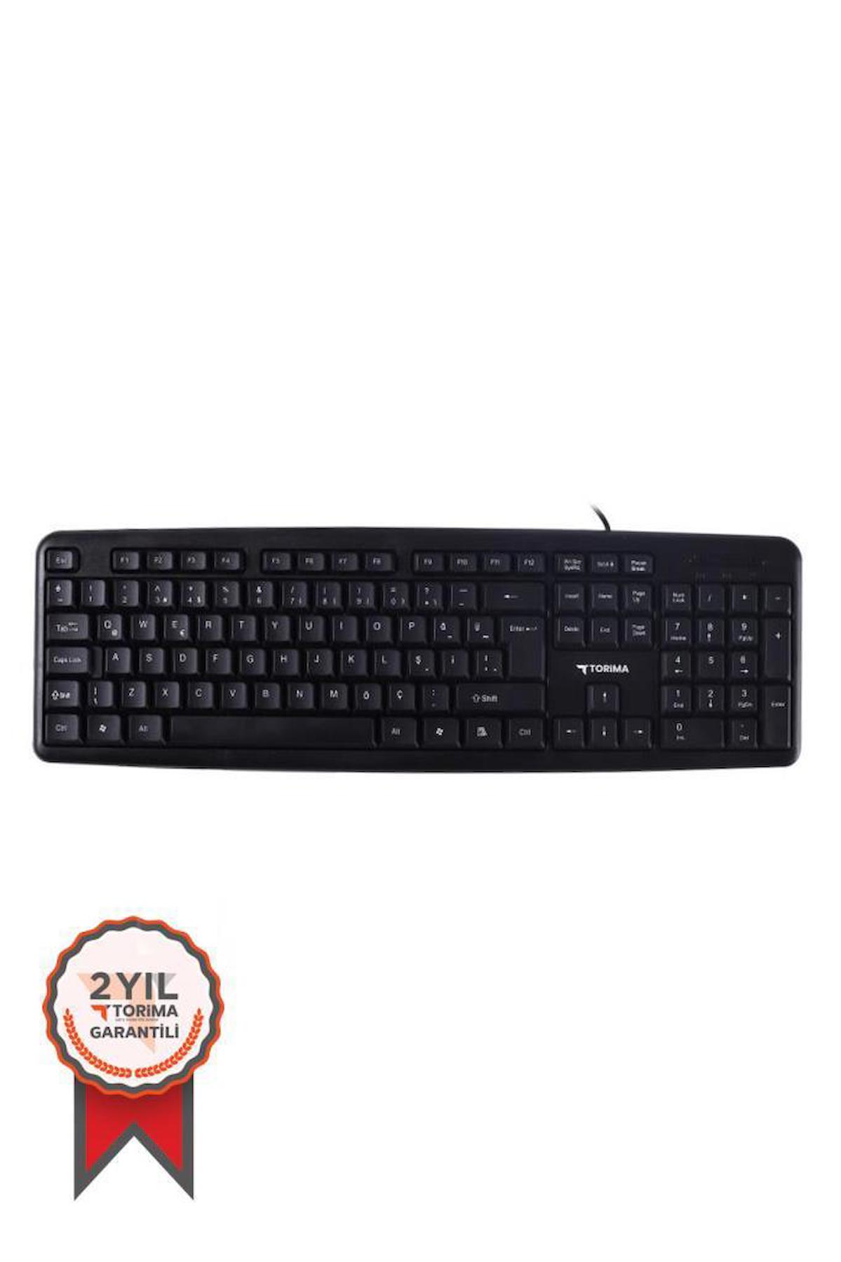 Torima TK-01 Kablolu Standart Q Klavye Siyah