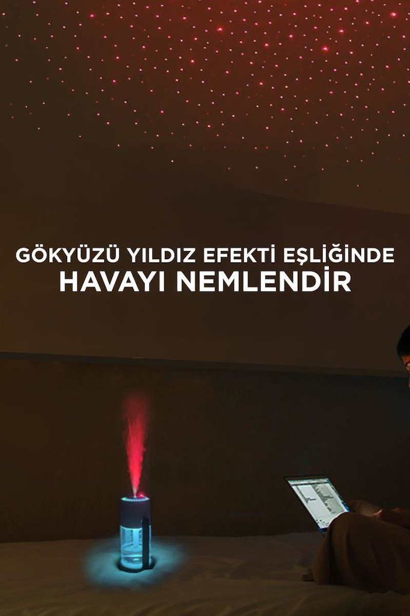 Torima CL28 Humidifier Hava Nemlendirici Yıldız Projektör Işıklı Buhar Makinesi