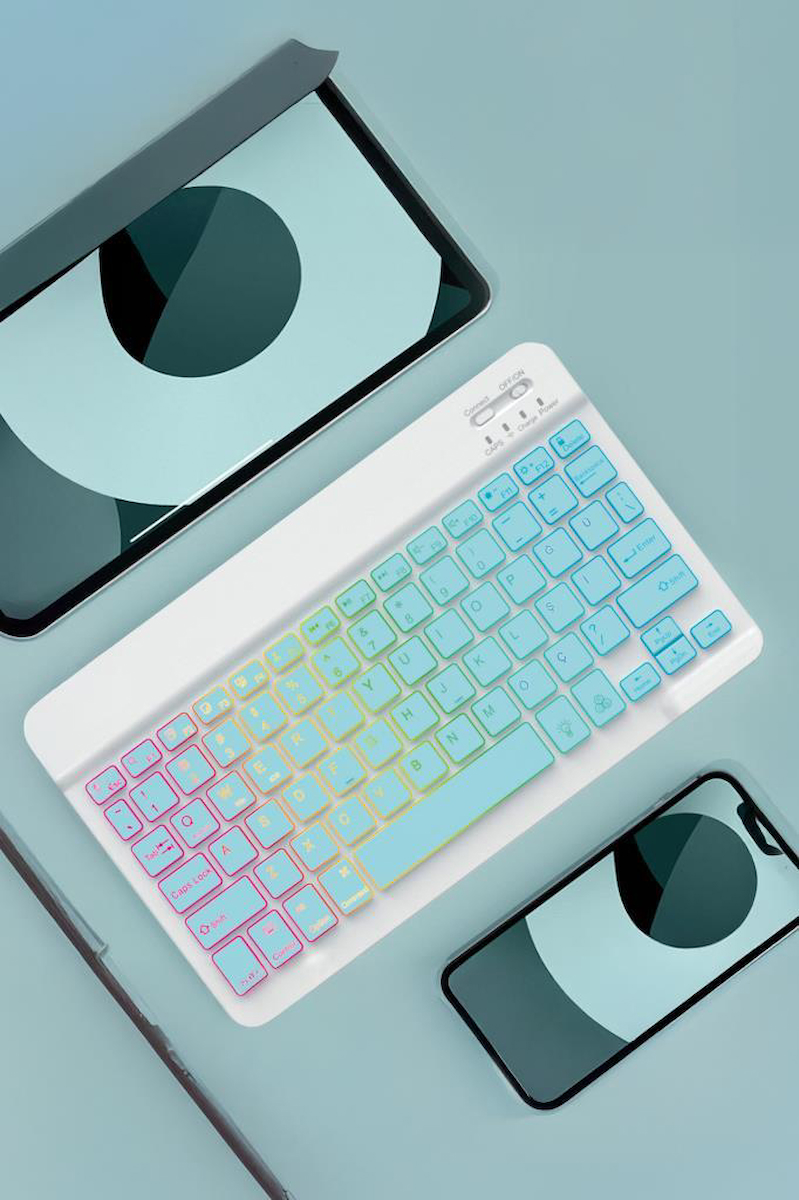 Torima TMK-09 Mavi Şarj Edilebilir RGB Işıklı Kablosuz Klavye Mouse Seti
