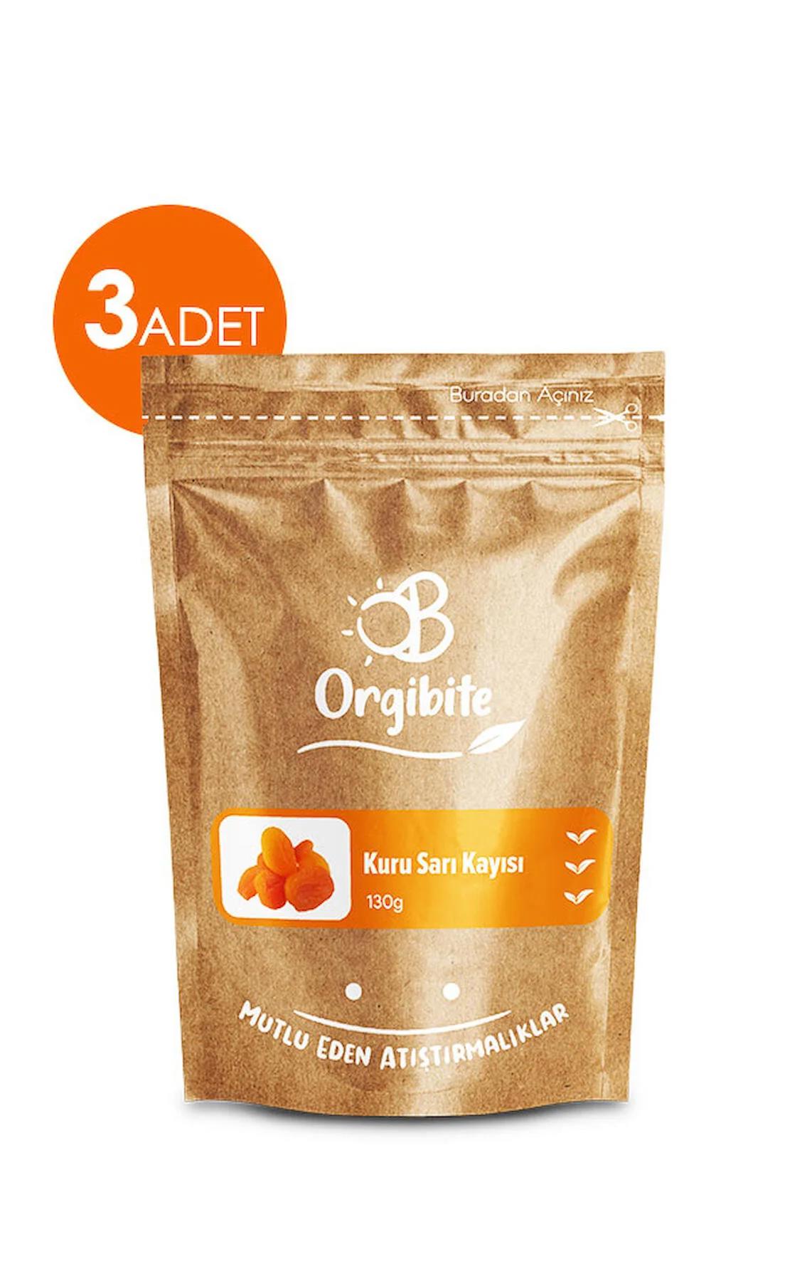 Orgibite Kuru Sarı Kayısı 3x130 G 3'lü Set