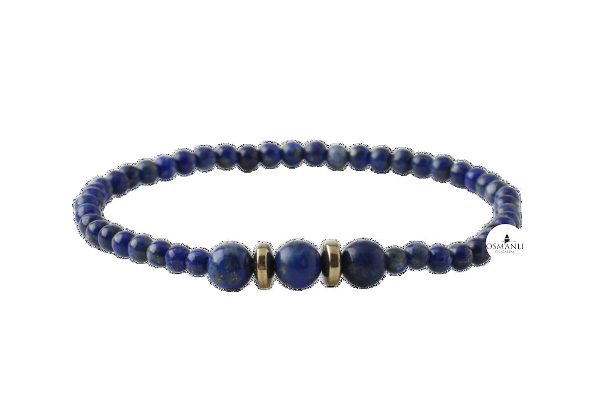 Lapis Lazuli 4mm Doğal Taş Bileklik