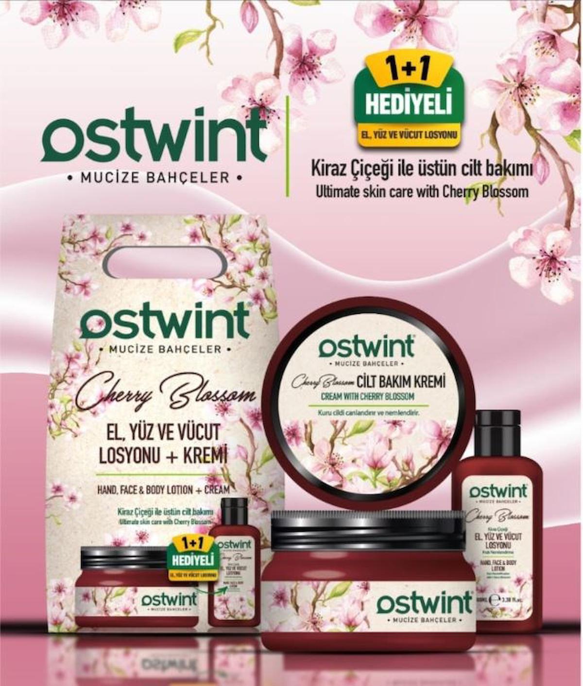 Ostwint 300 Ml Krem + 100 Ml Losyon Set Kiraz Çiçeği 8683835159901