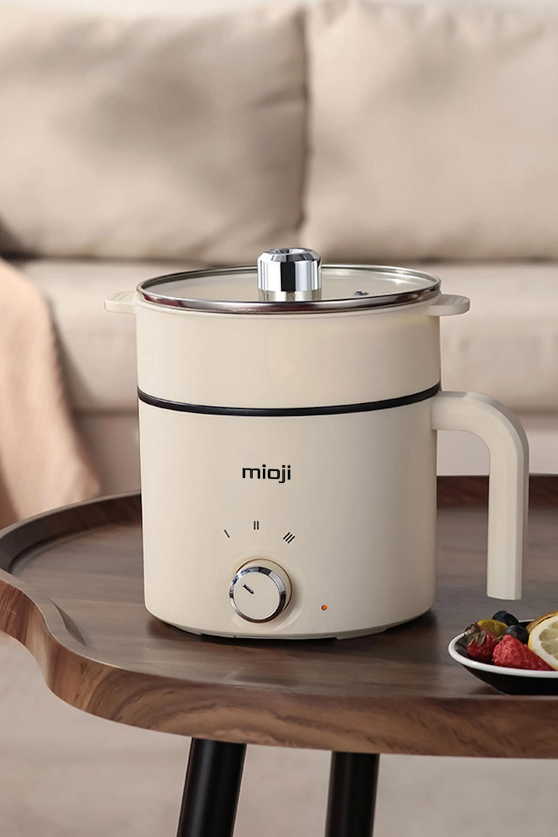 Mioji Mio EP35 600W 1.8L Çok Fonksiyonlu Elektrikli Pişirici - Beyaz