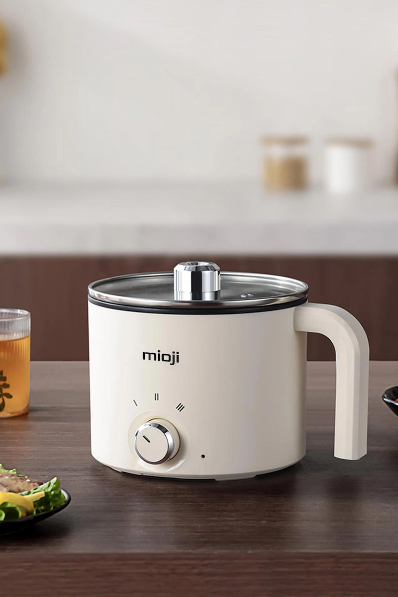Mioji Mio EP35 600W 1.8L Çok Fonksiyonlu Elektrikli Pişirici - Beyaz