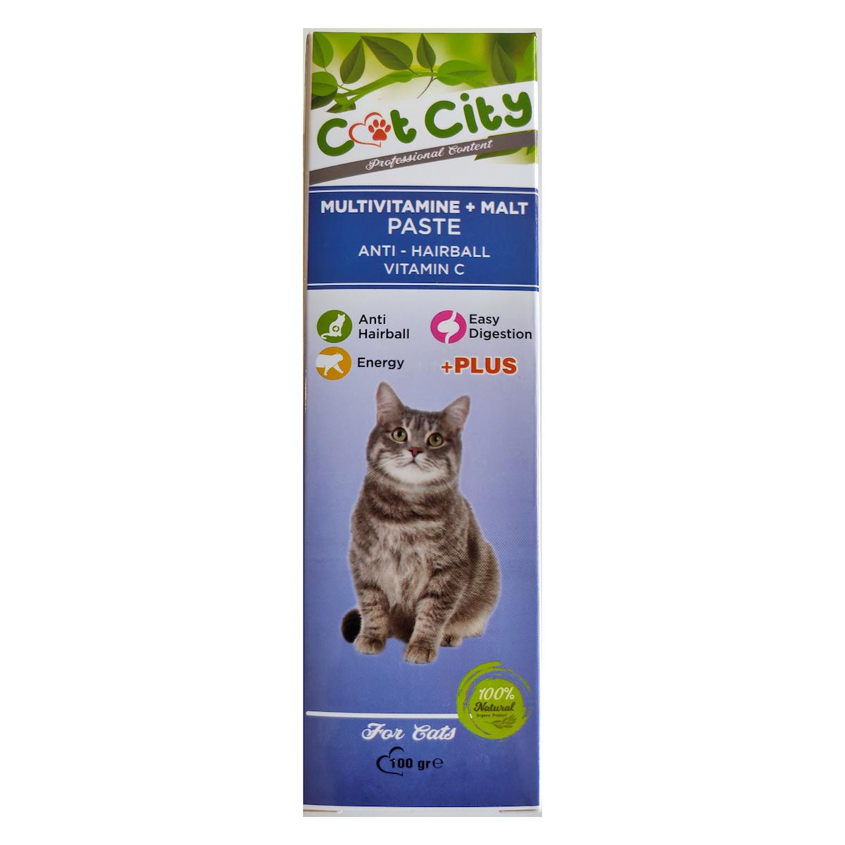 Cat City Anti Hairball Multivitamin Kedi Malt Macunu 100 gr