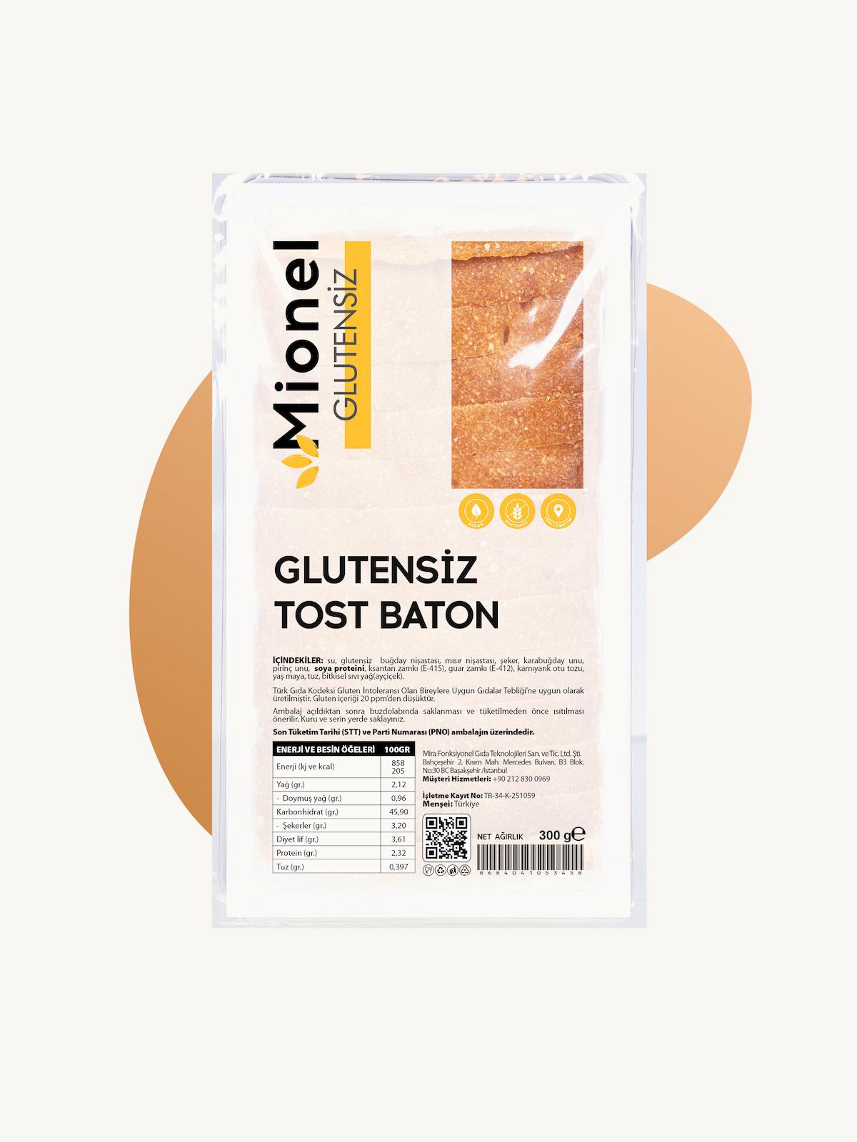 Glutensiz Tost Baton 300gr