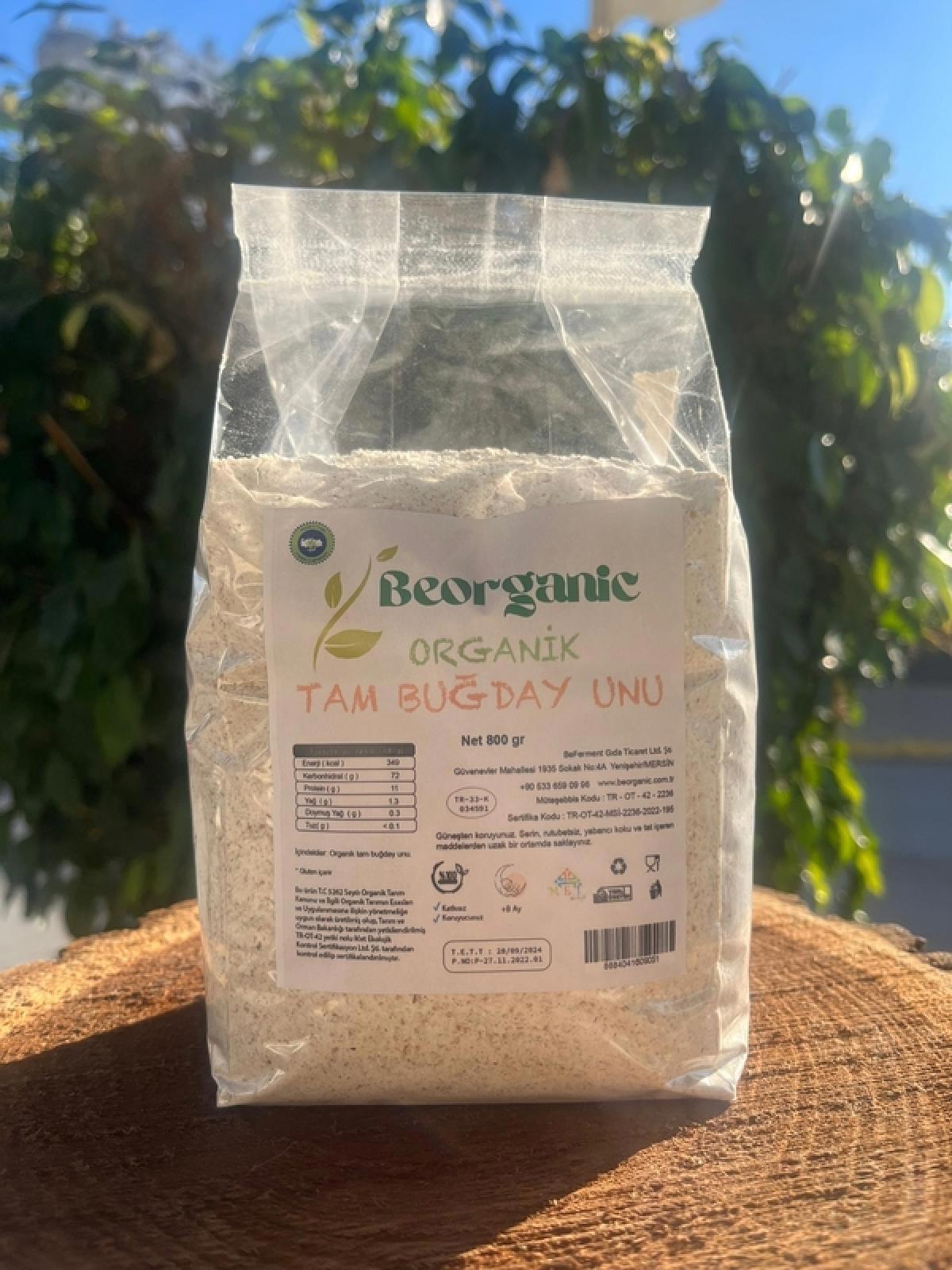 Beferment Organic Tam Buğday Unu 800 g