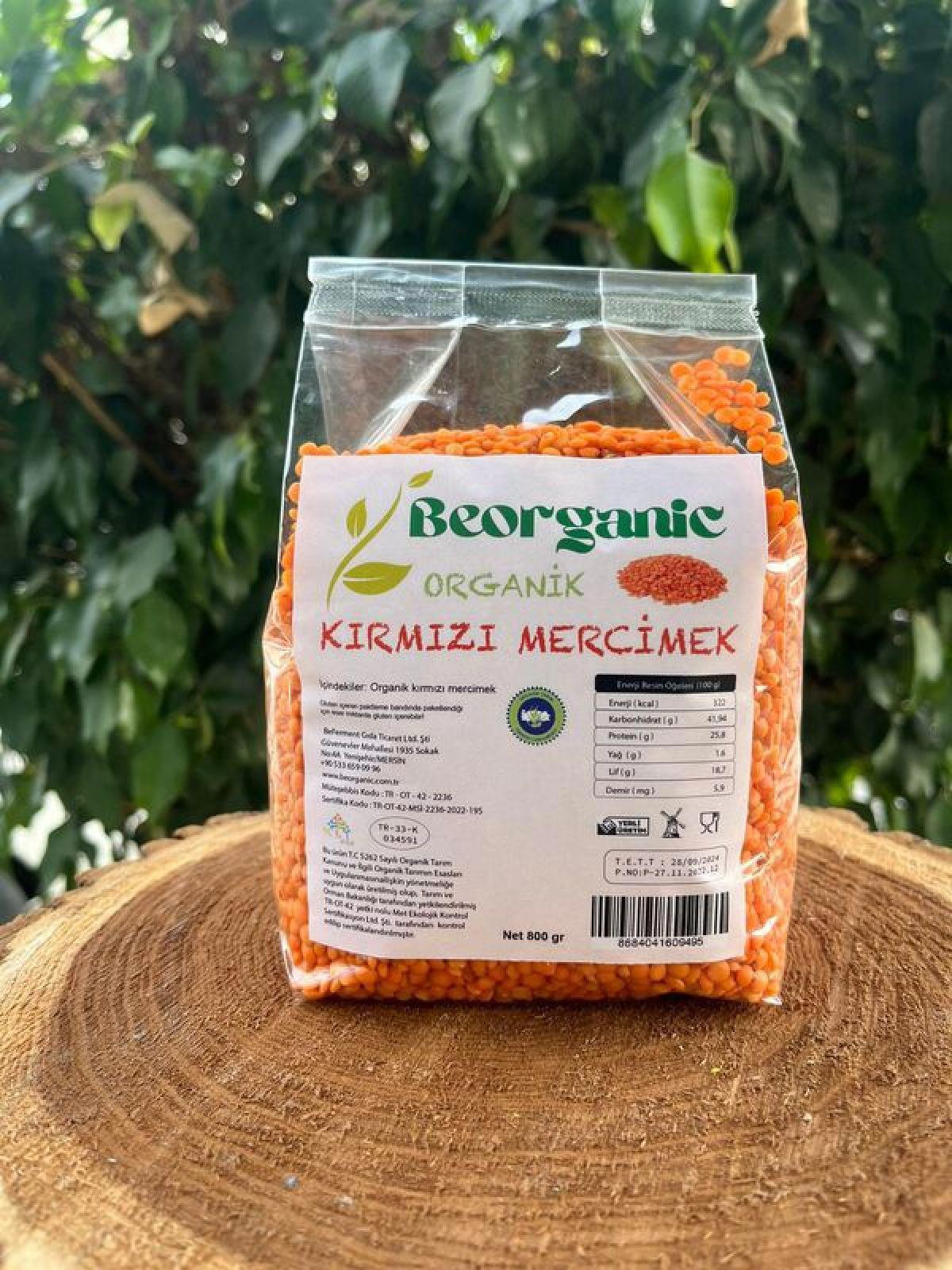 Beorganic Organik Kırmızı Mercimek 800 g