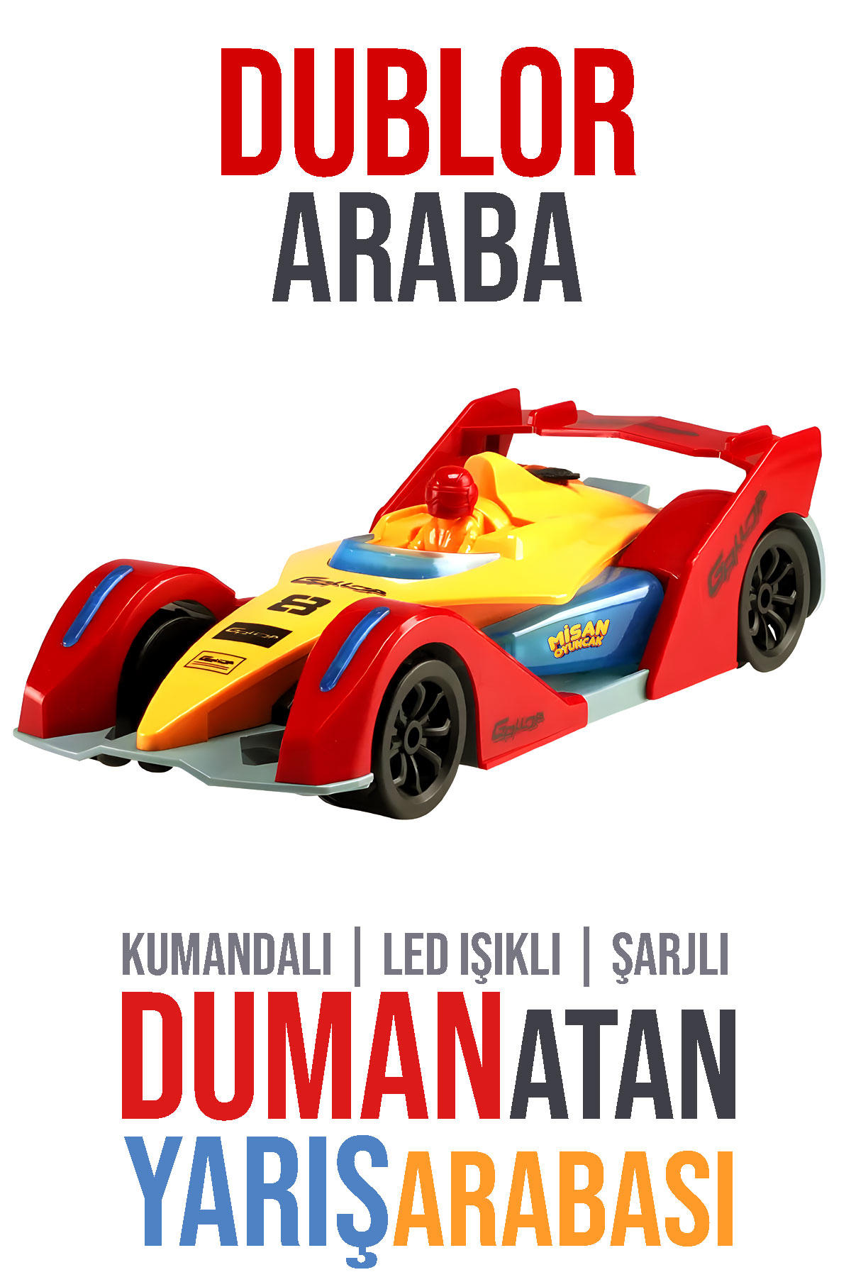 Uzaktan Kumandalı Formula 1 Duman Atan Yarış Arabası