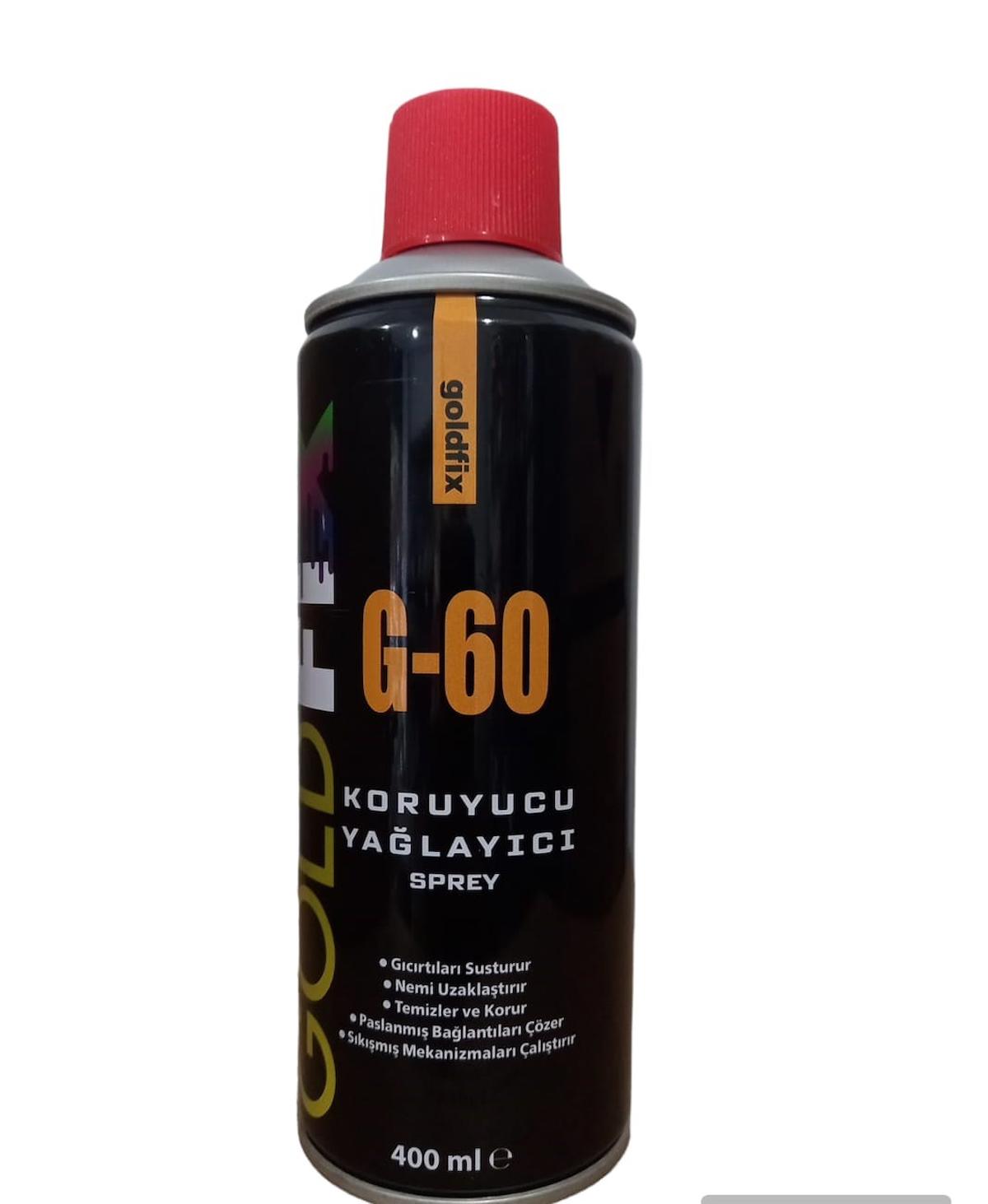 Goldfix  G-60 Koruyucu Pas Sökücü Ve Yağlayıcı Sprey 400 ml