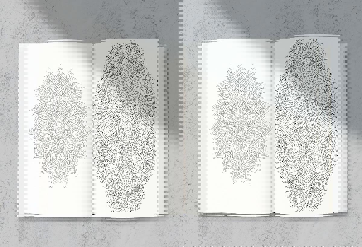 Mandala Sanatının Büyüsü: 24 Özel Desenle Dolu Perforajlı Boyama Kitabı!