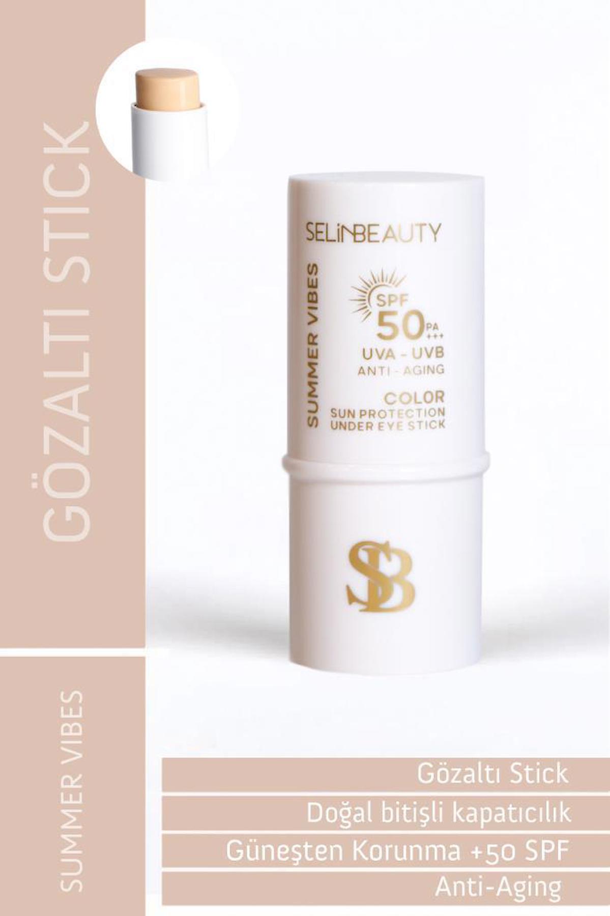 Selin Beauty Color Sun Protection SPF50+ Göz Altı Stick Güneş Koruyucu 6 GR