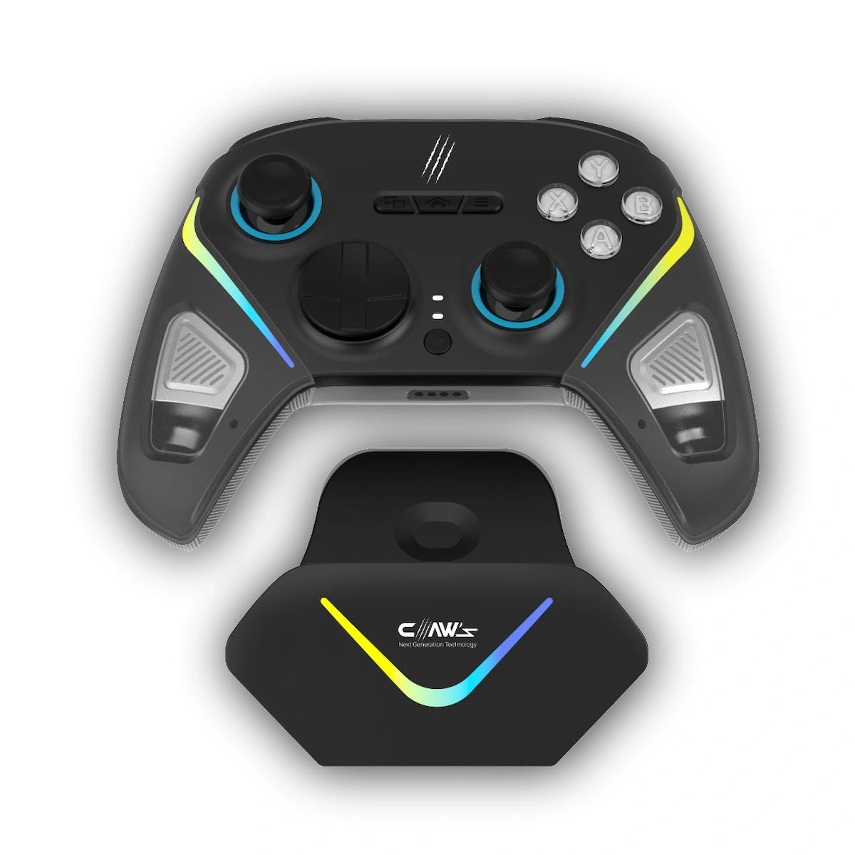 Claw’s Tactical Combat 2.4 Ghz/bt Çift Kablosuz Mod – Rgb Şarj Standı – Mikro Switch – Harici Makro Tuşu – Hall 3D – Titreşimli – Turbo Modu – 18 Tuşlu Gamepad