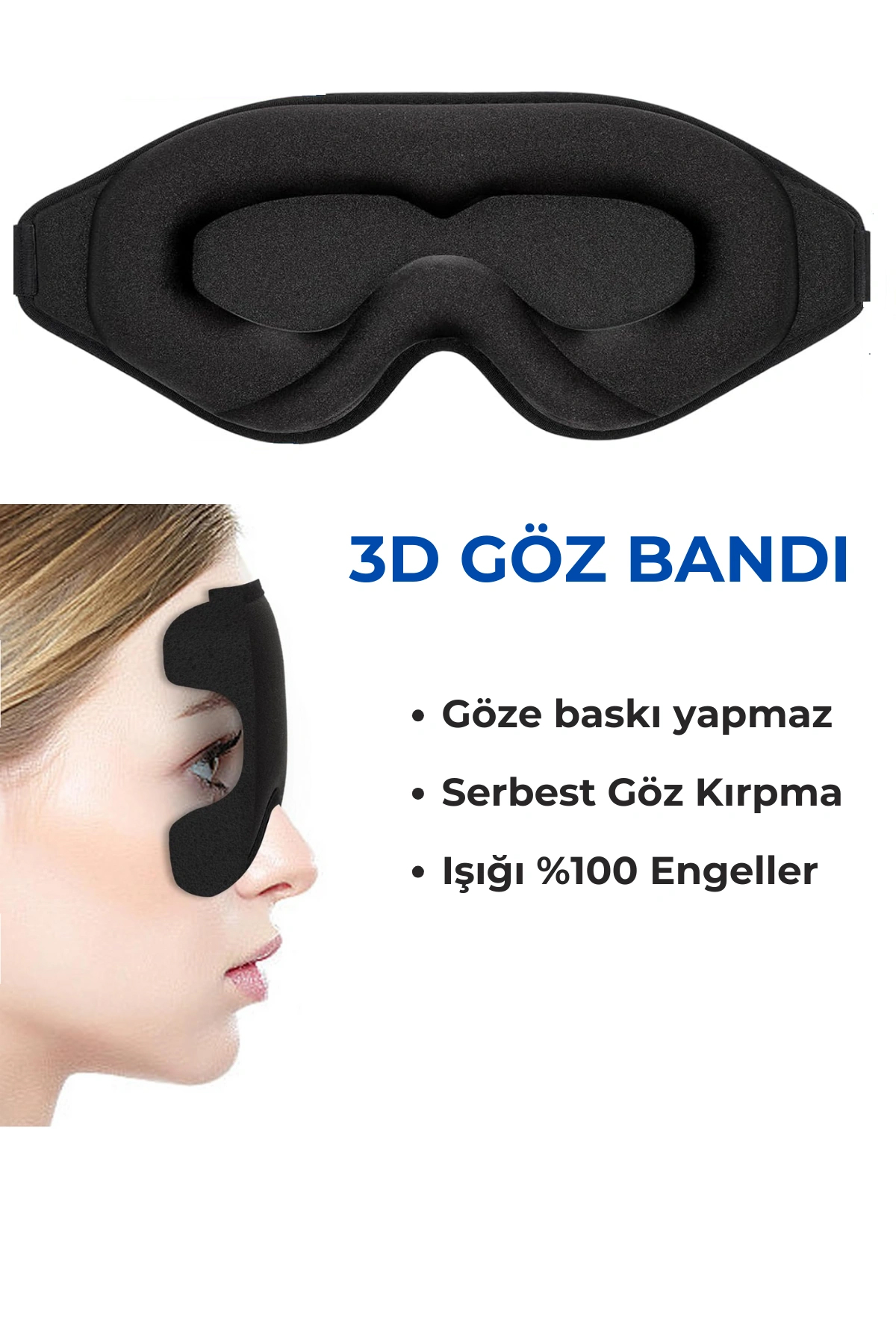 3d uyku göz bandı