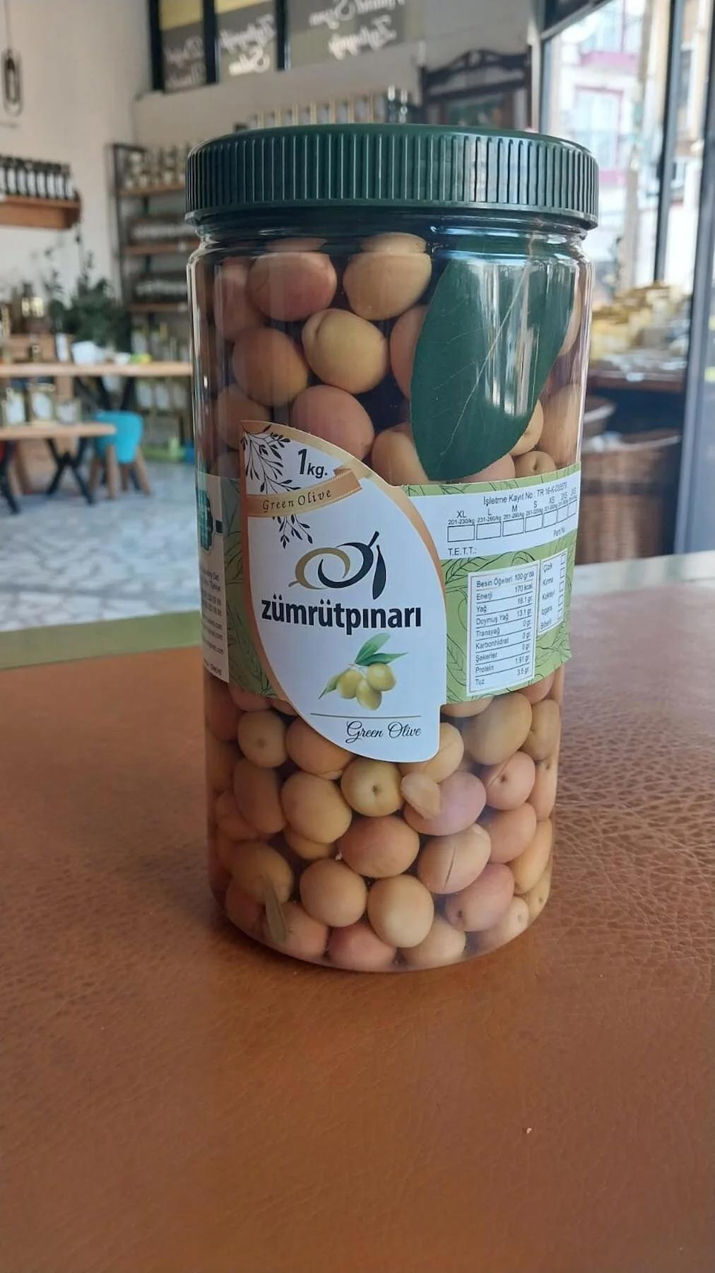 Limonlu Çizik Yeşil Zeytin 1kg