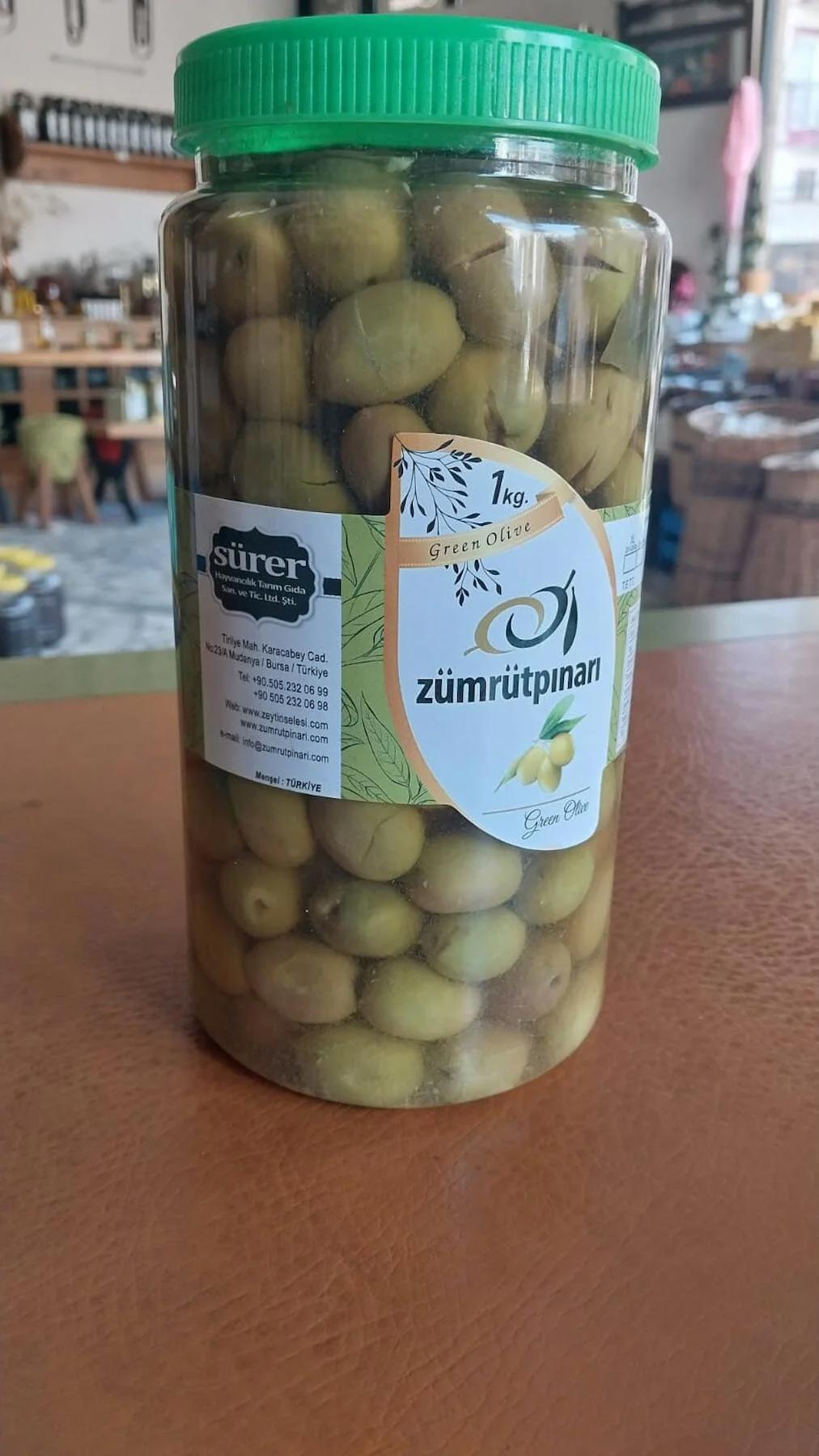 Köy Kırma Yeşil Zeytin 1kg 