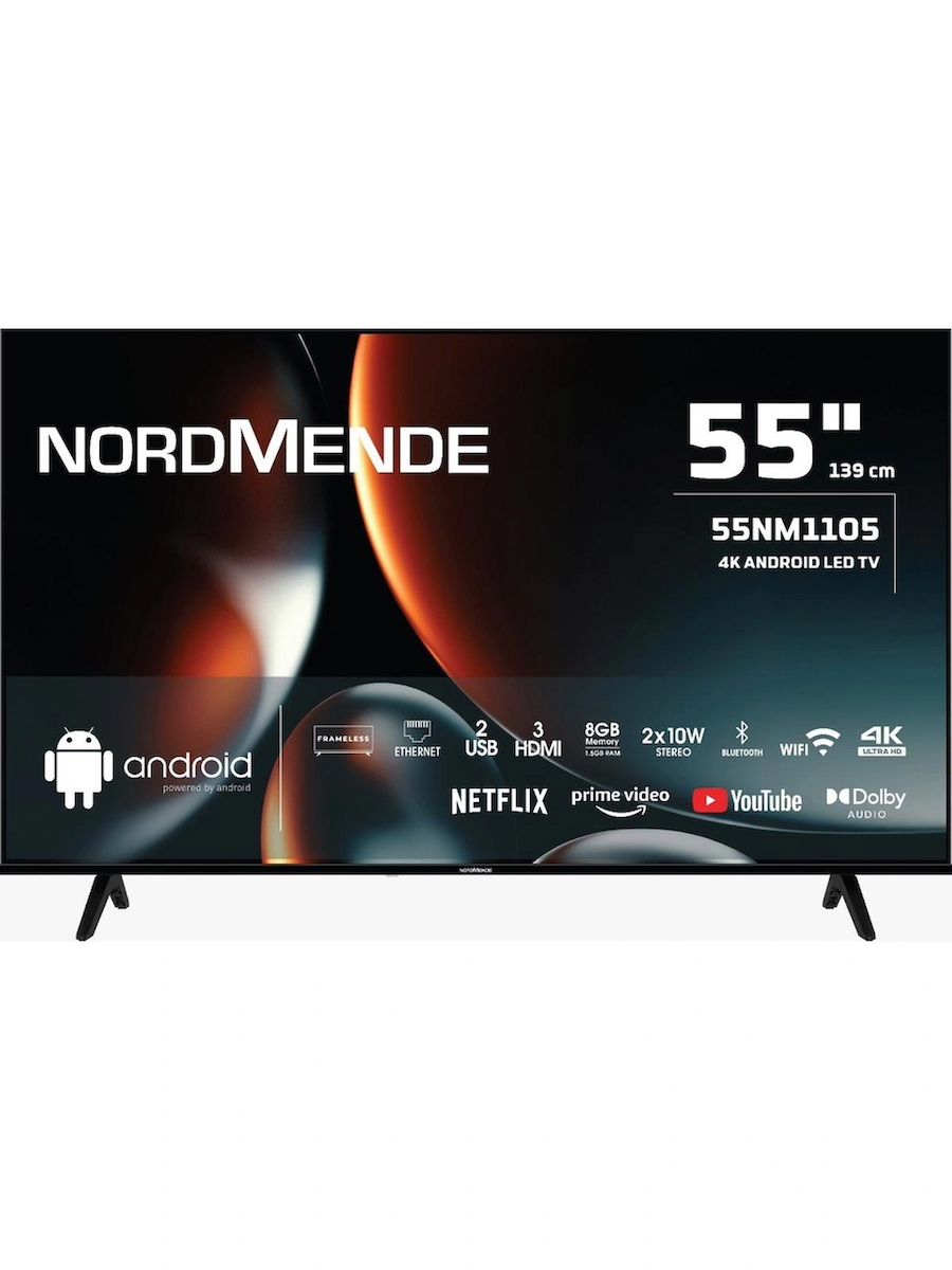 Nordmende 55NM1105 Frameless 4K Ultra Hd 55″ 140 Ekran Uydu Alıcılı Android Smart LED TV