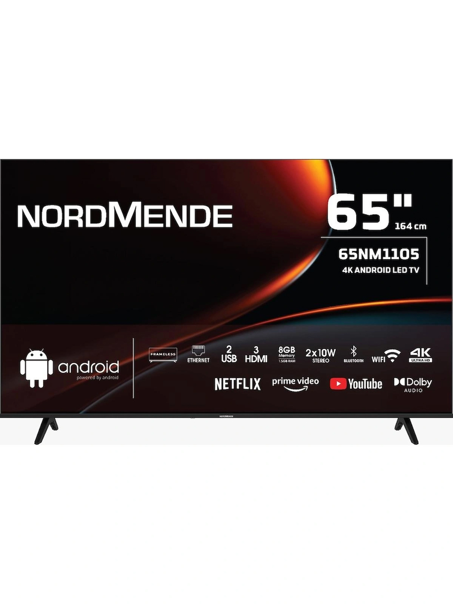 Nordmende 65NM1105 Frameless 4K Ultra Hd 65″ 164 Ekran Uydu Alıcılı Android Smart LED Tv