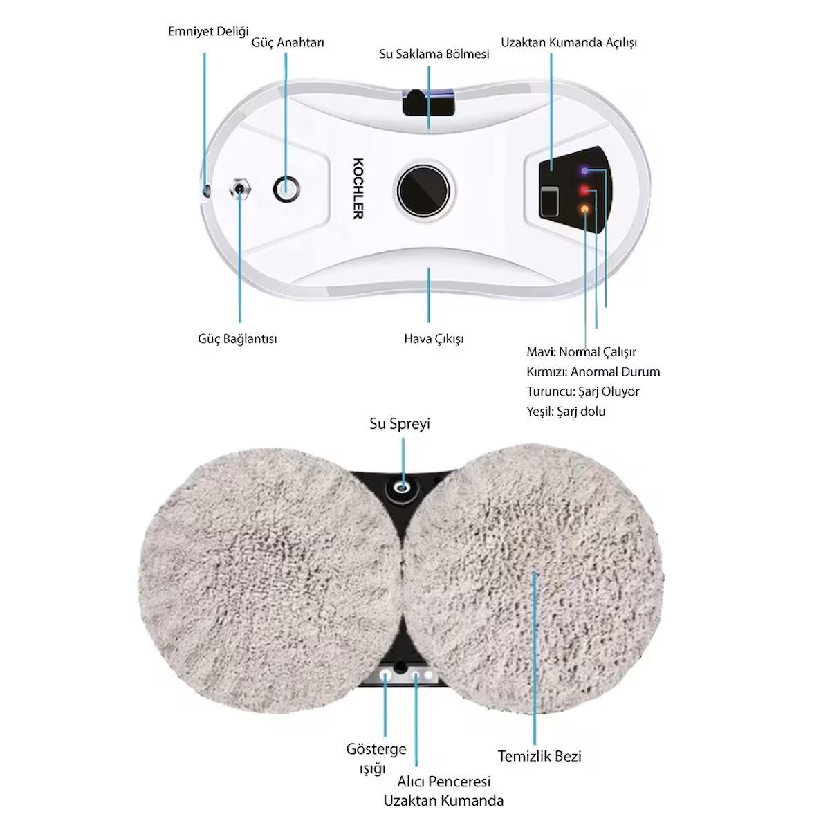Akıllı Cam Silme Robotu – Vakumlu Cam Silme – Cam Temizleme Robotu