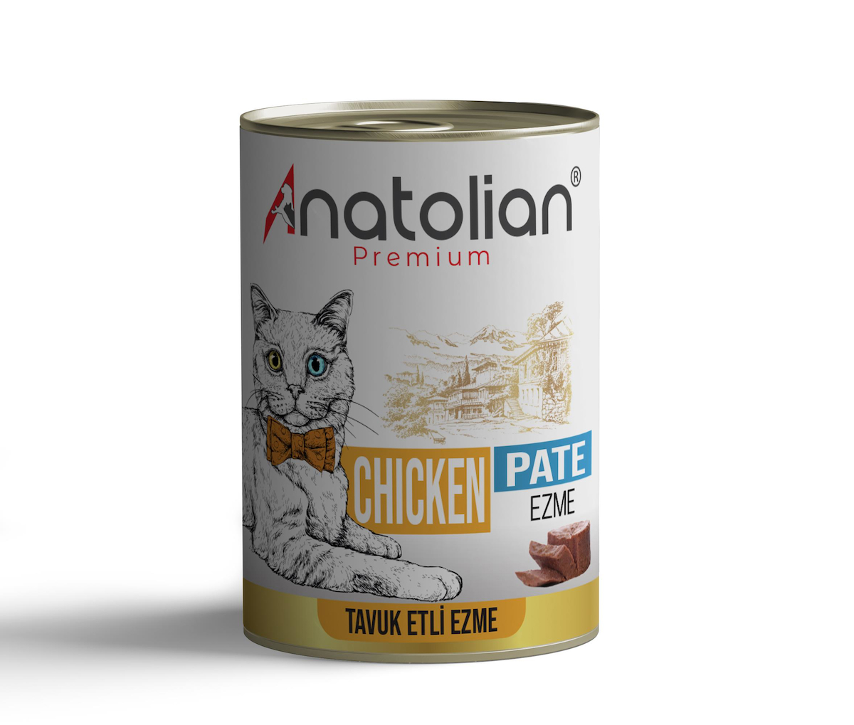 Anatolian Premium Adult Chicken Pate Tavuklu Ezme Yetişkin Kedi Konservesi 400 gr