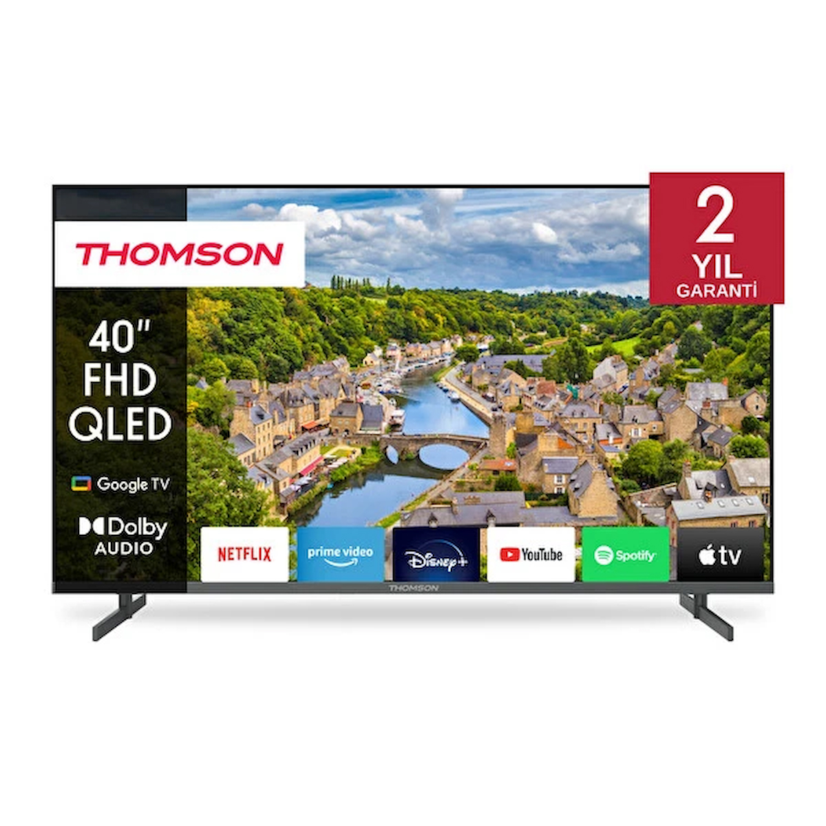 Thomson 40fqg3s15k 40″ 102 Ekran FHD Uydu Alıcılı Google Smart Qled TV
