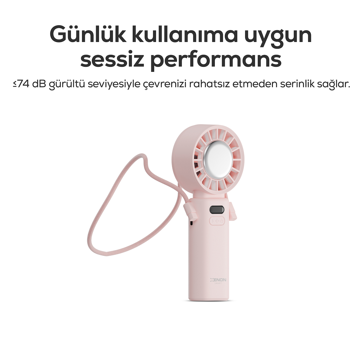 Xenon Smart Peltier Buz Soğutmalı El Vantilatörü | 100 Kademe, 3600mAh, 8300 RPM, USB-C, Askılı