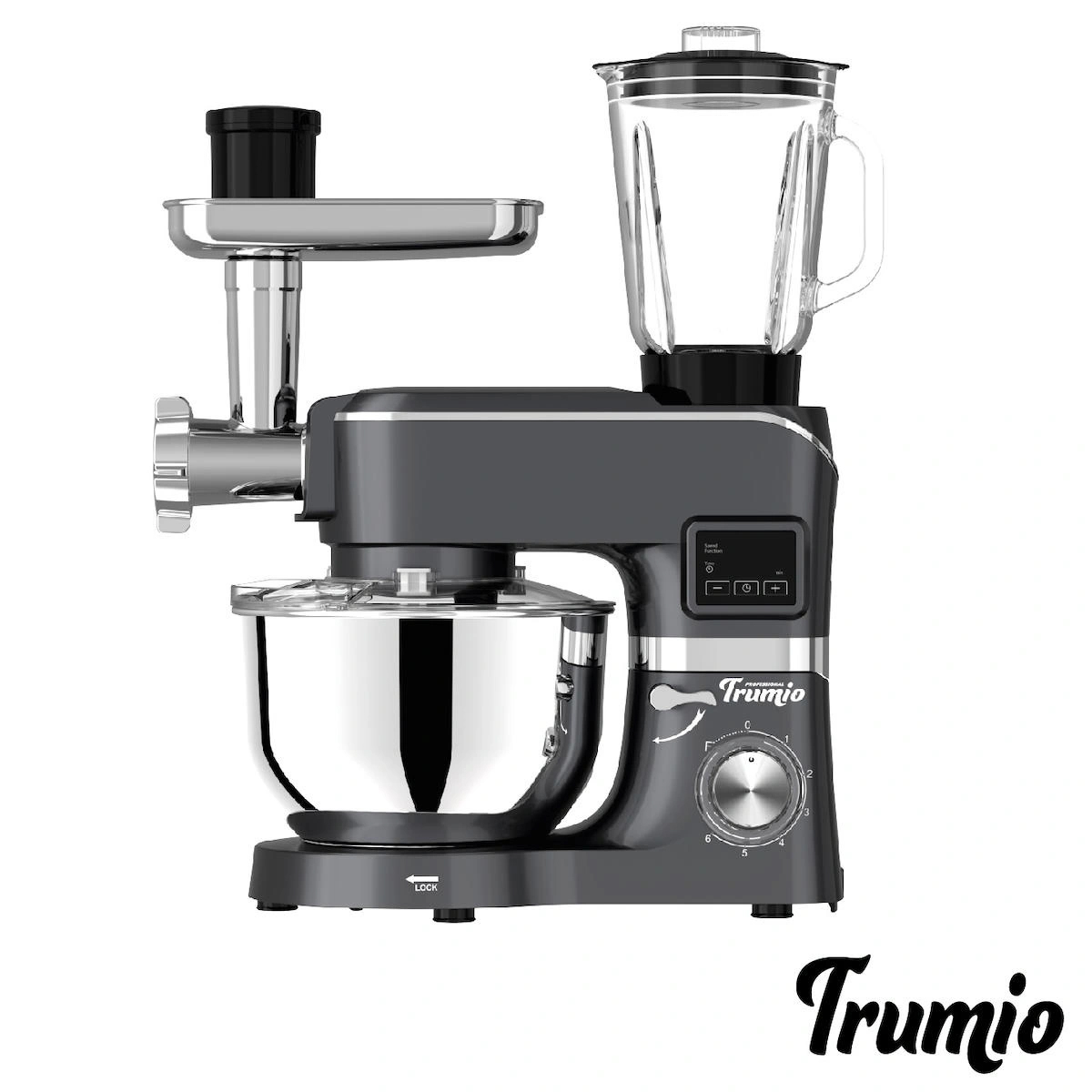 Trumio Çok İşlevli Kıyma Çekme Hamur Yapma Blender Makinesi