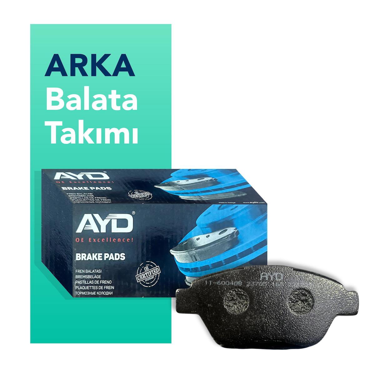 AYD VW CADDY Arka Fren Takım Balatası (2005-2015)