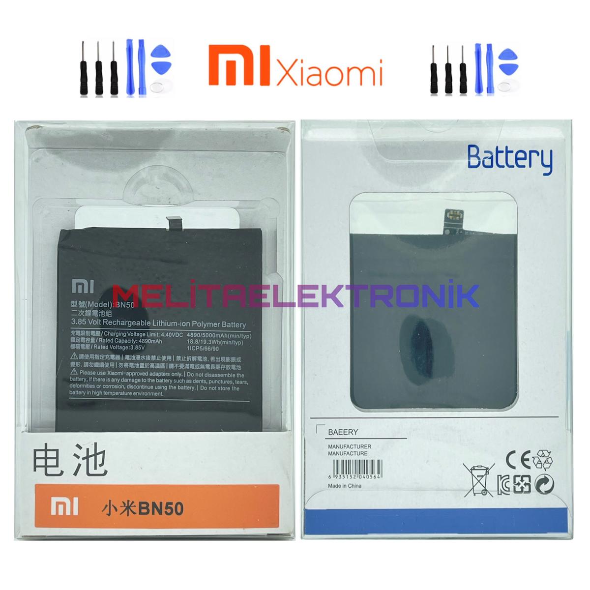 Xiaomi Mi Max 2 Batarya Pil Bn50