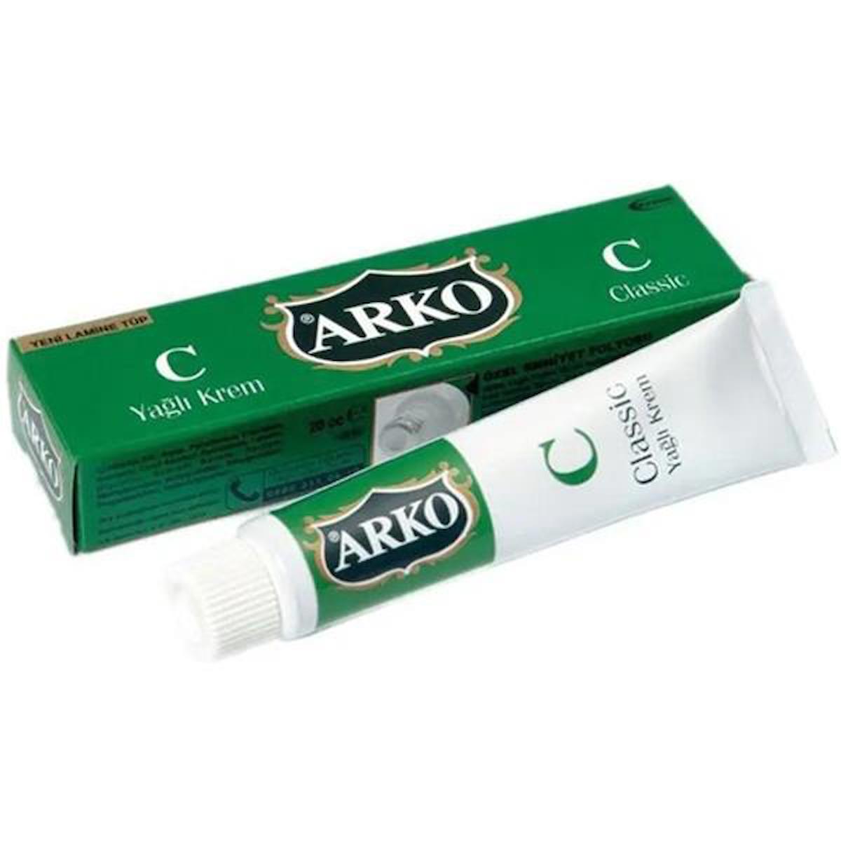 ARKO KLASİK YAĞLI EL KREMİ 20 GR X 12 ADET