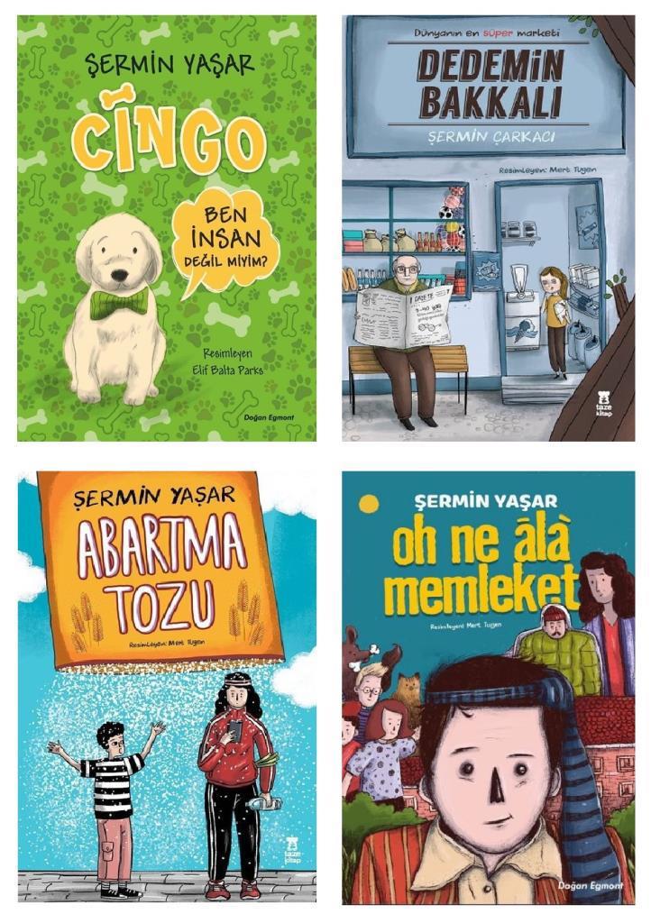 Şermin Yaşar Dedemin Bakkalı Cingo Abartma Tozu Oh Ala Memleket Set 4 Kitap