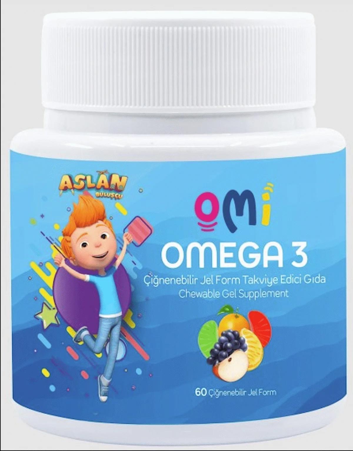 OMİ OMEGA-3 60 ÇİĞNENEBİLİR JEL FORM (Jelibon Formunda)