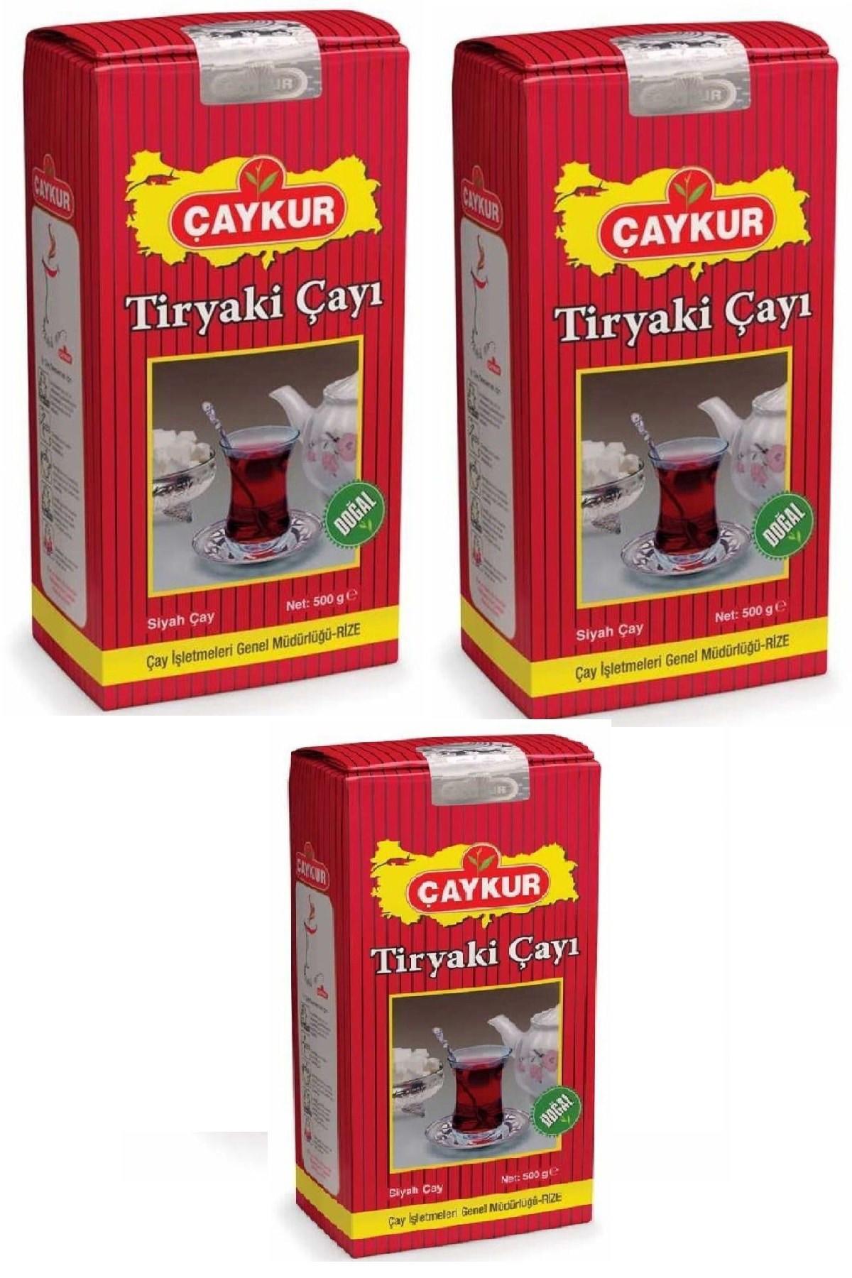 Çaykur Tiryaki 500 gr 3'lü Paket Dökme Çay