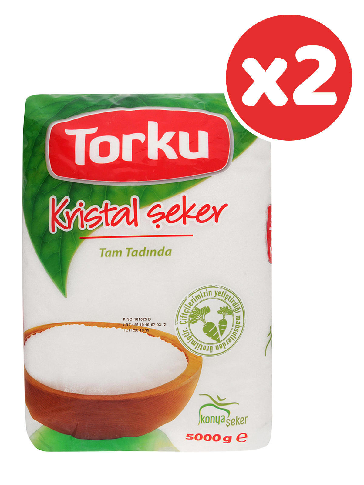 Torku 5 kg 2'li Paket Toz Şeker