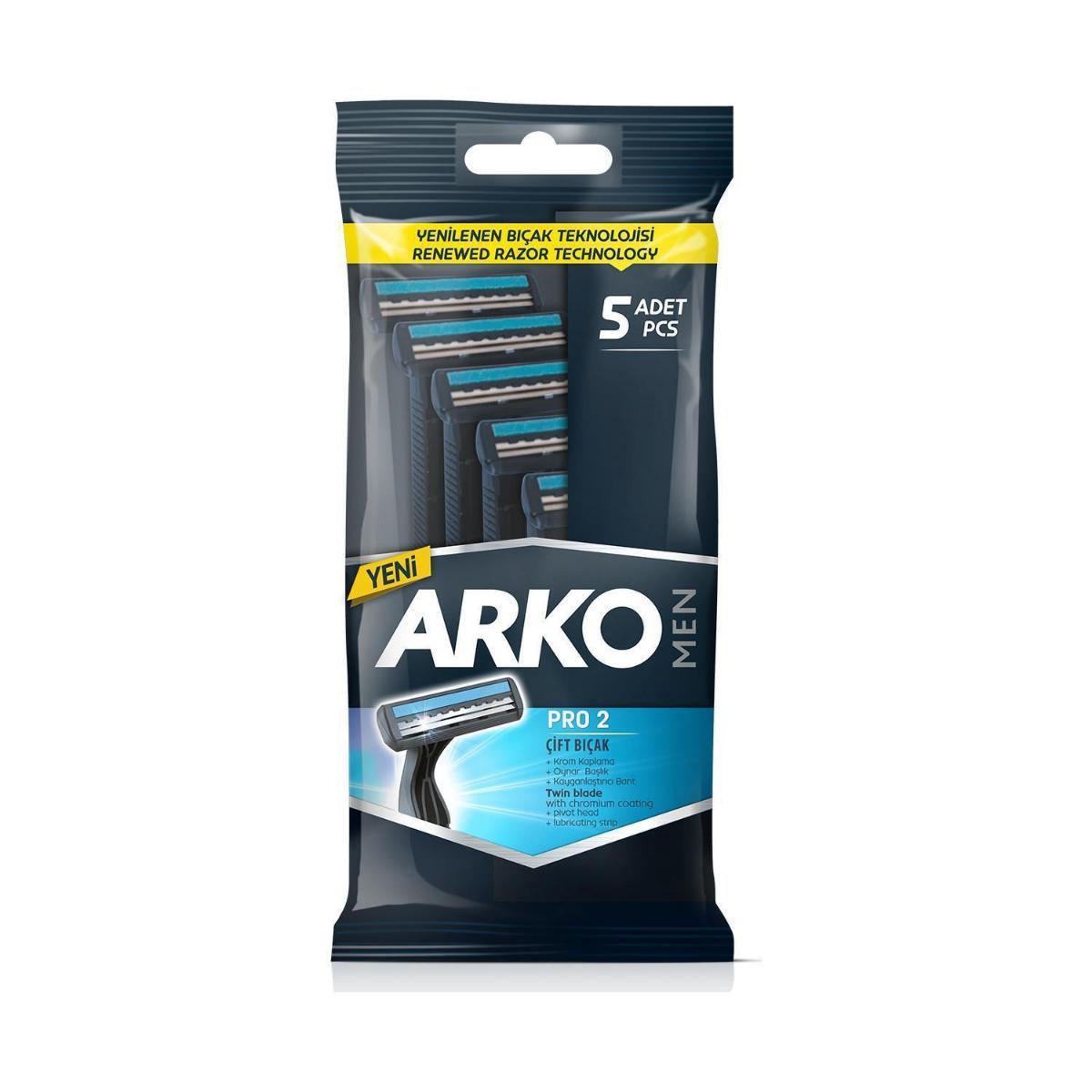 Arko Men Pro2 Tıraş Bıçağı T2 5'li