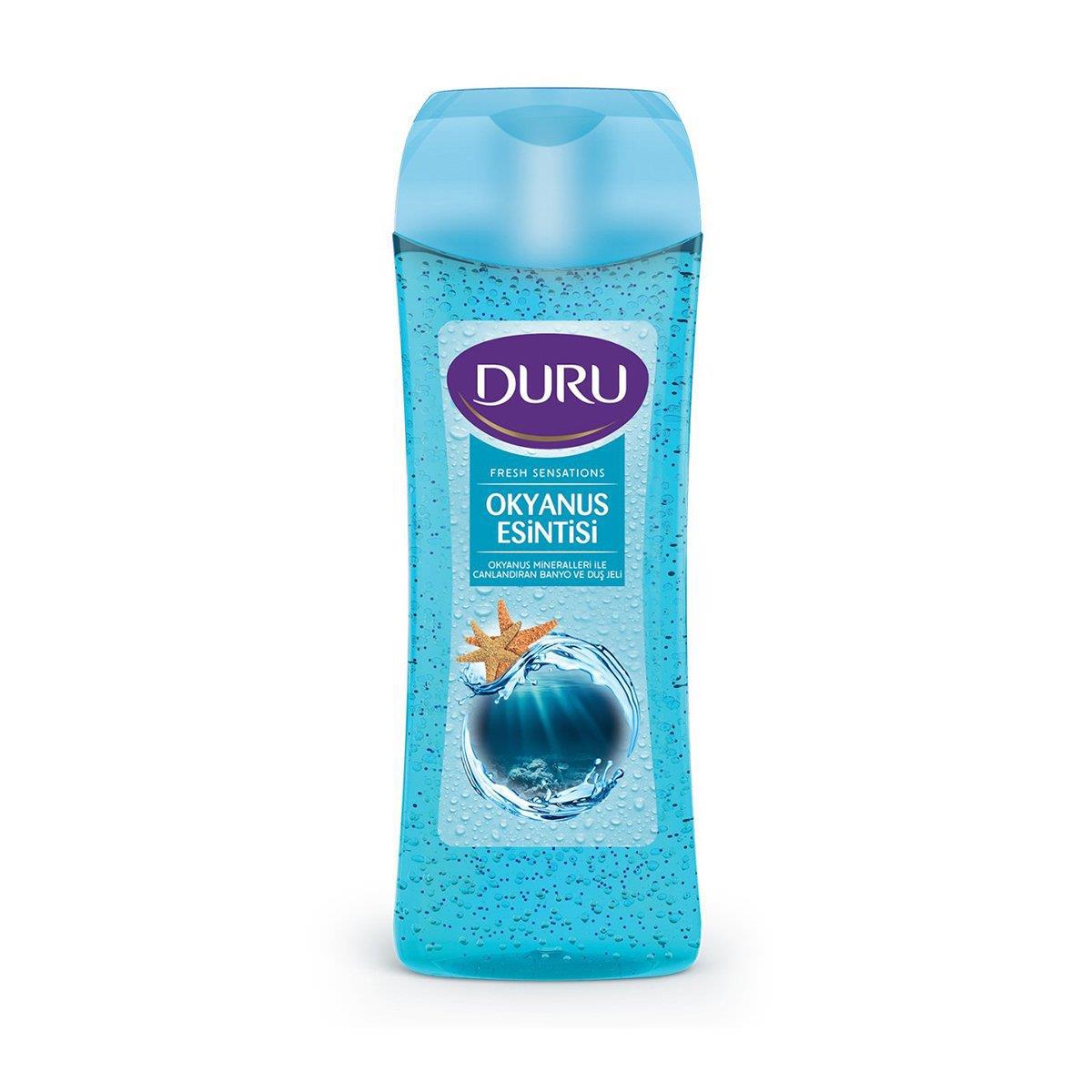 Duru Fresh Sensations Okyanus Esintisi Canlandırıcı Tüm Ciltler İçin Kalıcı Kokulu Duş Jeli 250 ml