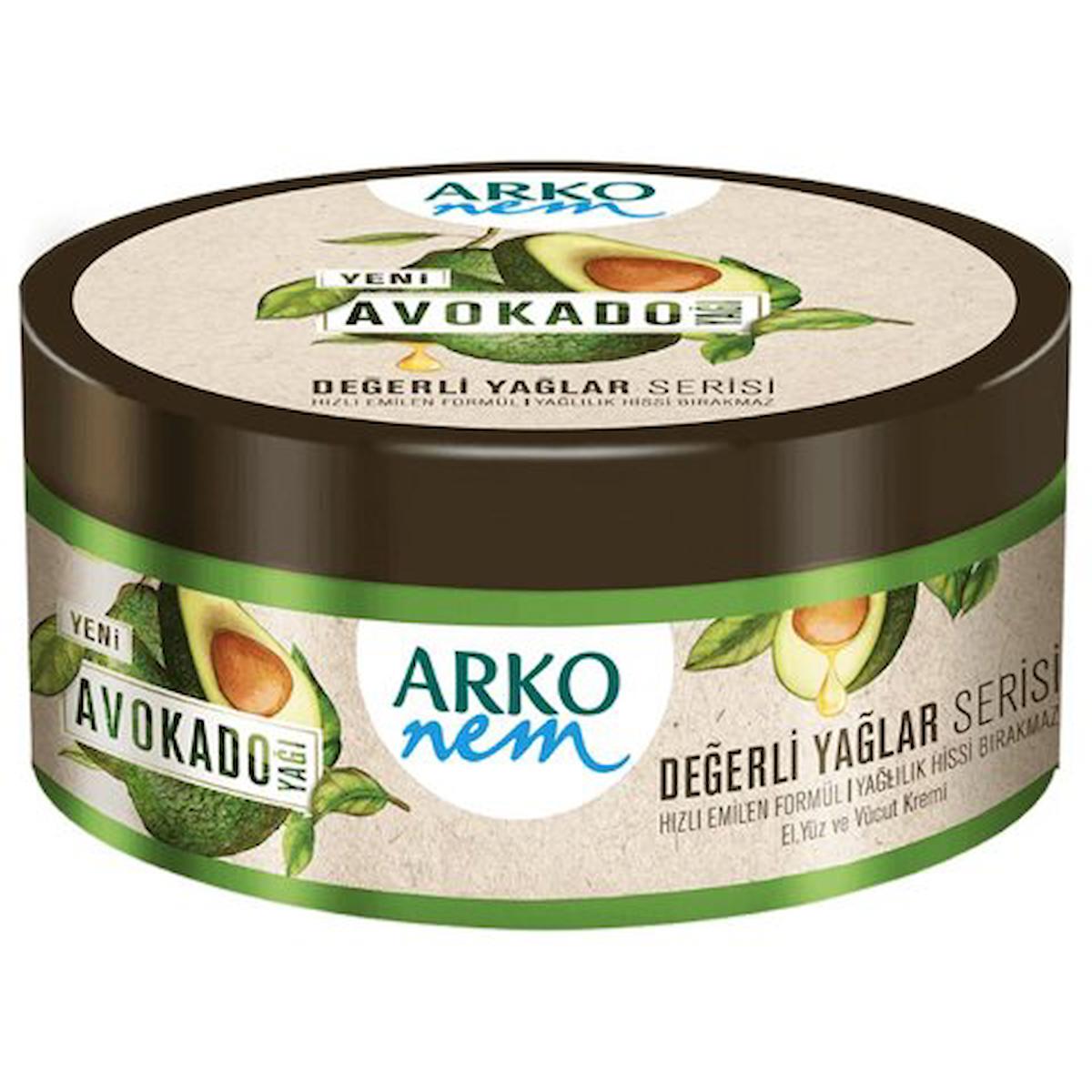 Arko Nem Değerli Yağlar El ve Vücut Kremi Avokado 150 Ml